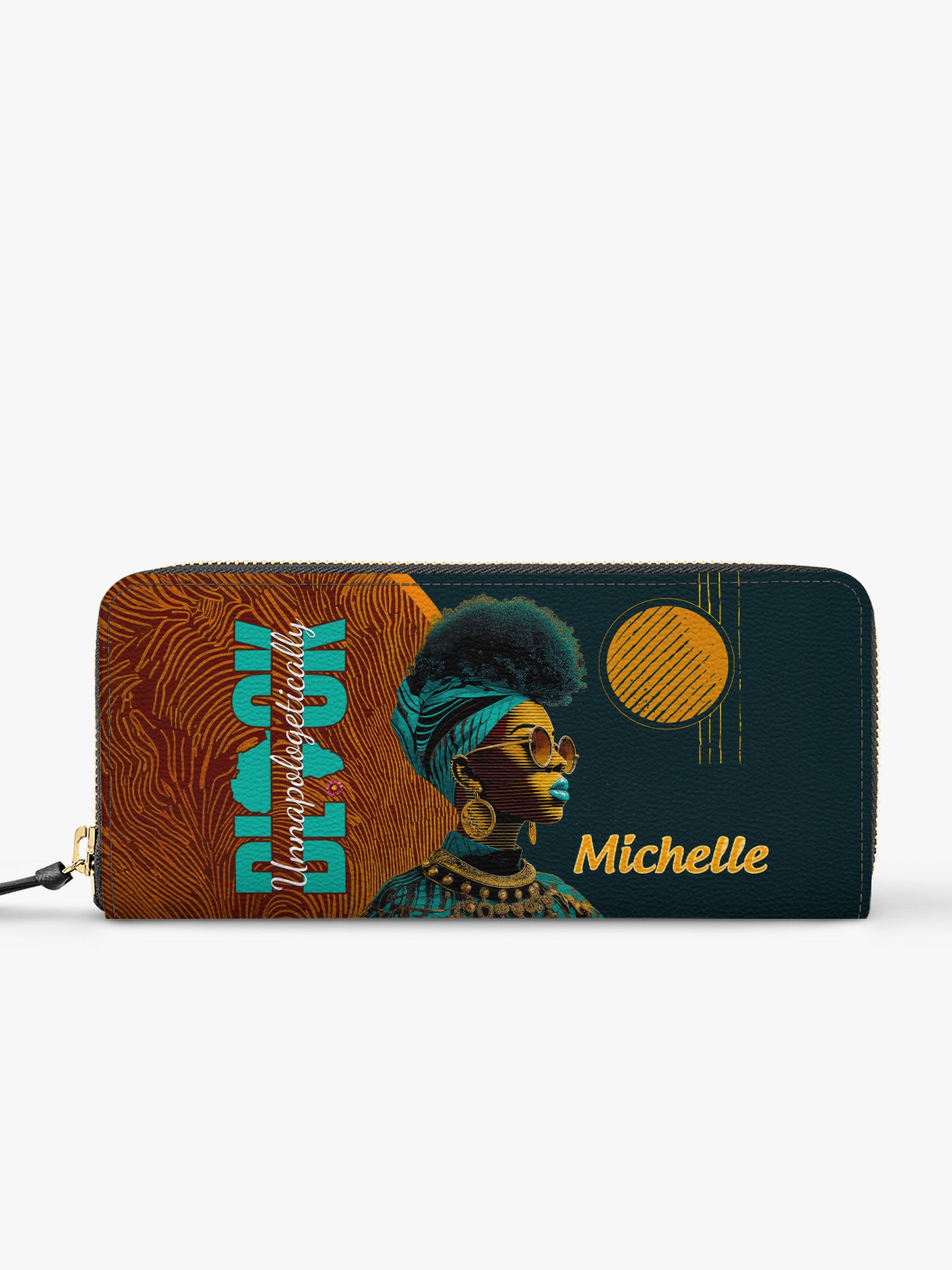 Unapologetically Black Slimline Zippy Wallet