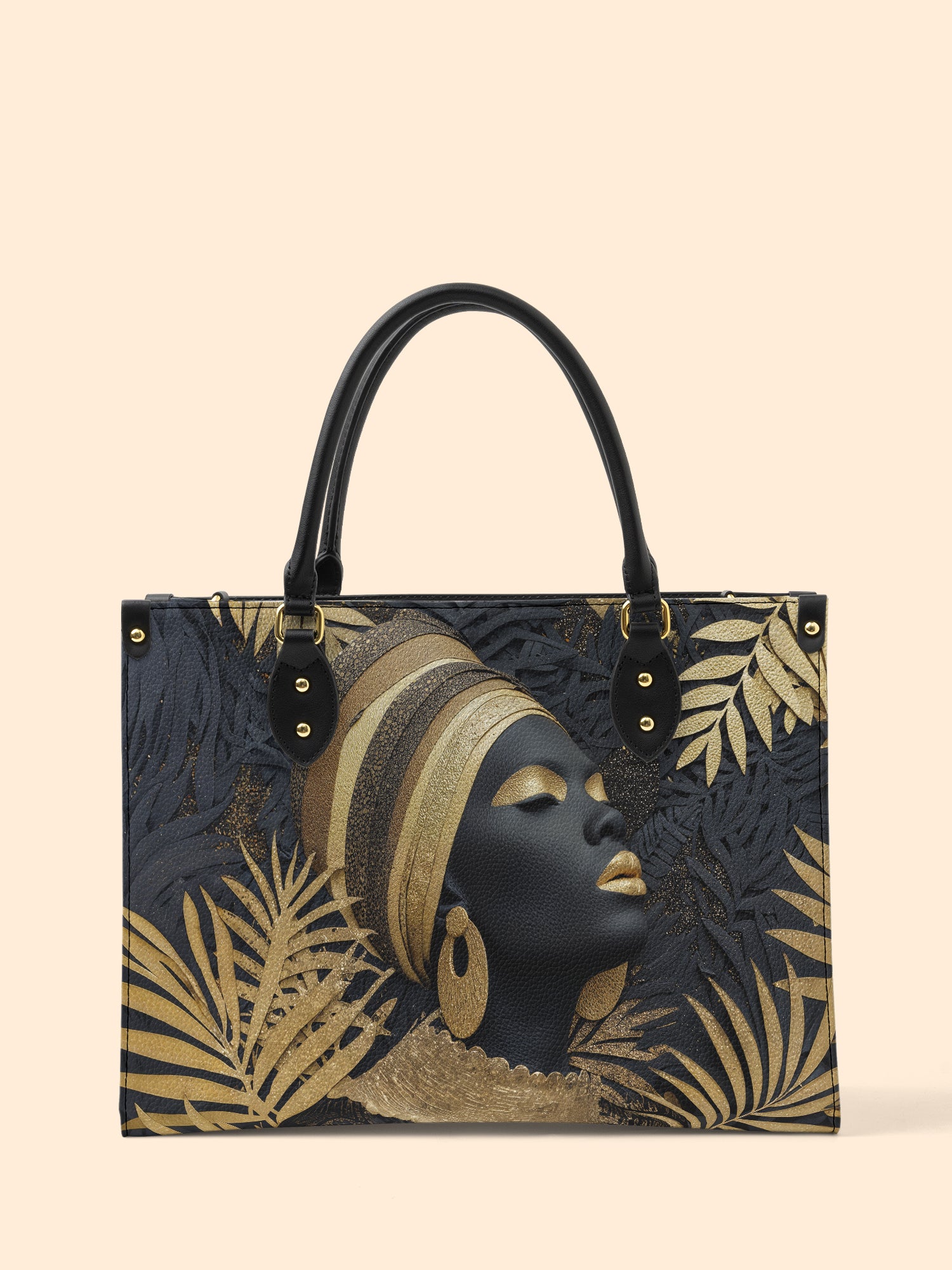 Ebony Majesty Premium Leather Handbag QR0TD121