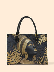Ebony Majesty Premium Leather Handbag QR0TD121