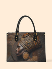Bronze Serenity Premium Leather Handbag QR0TV078