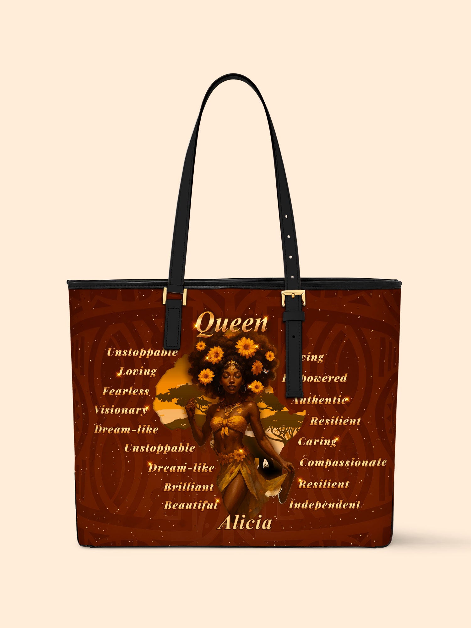Dancing Queen Sleek Leather Tote