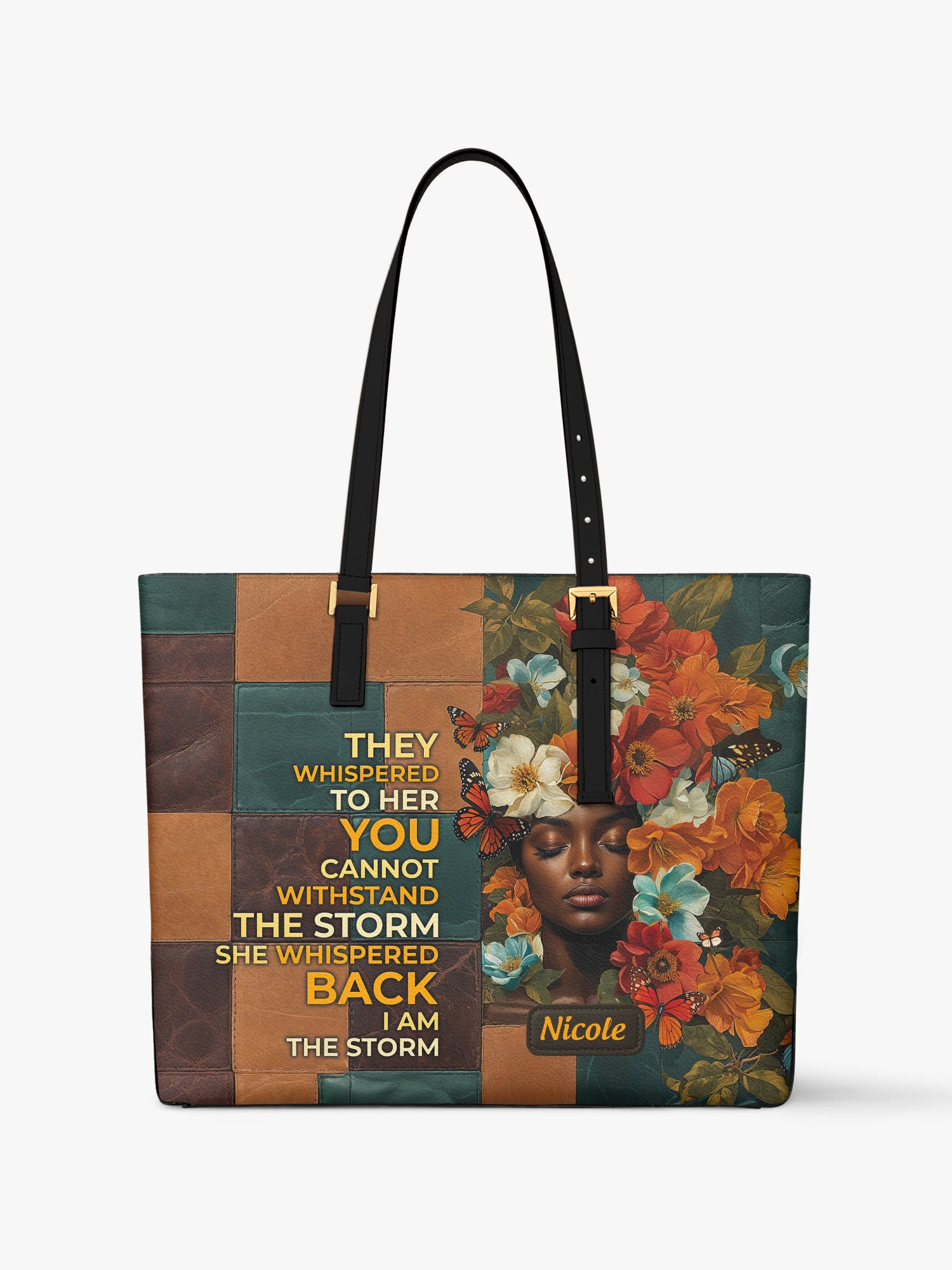Storm Whisper Sleek Leather Tote