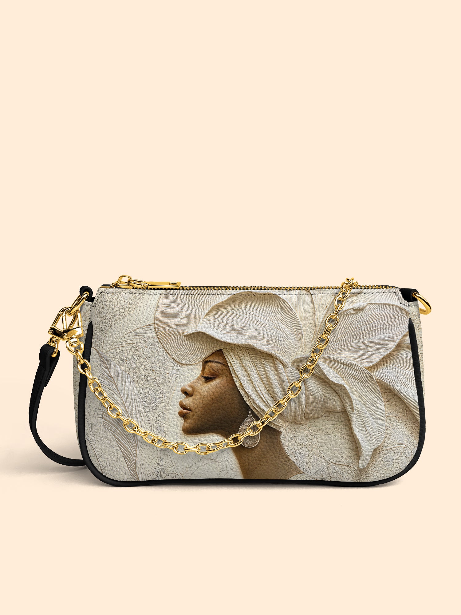 Ivory Blossom Classic Zip Pochette QR0TV068