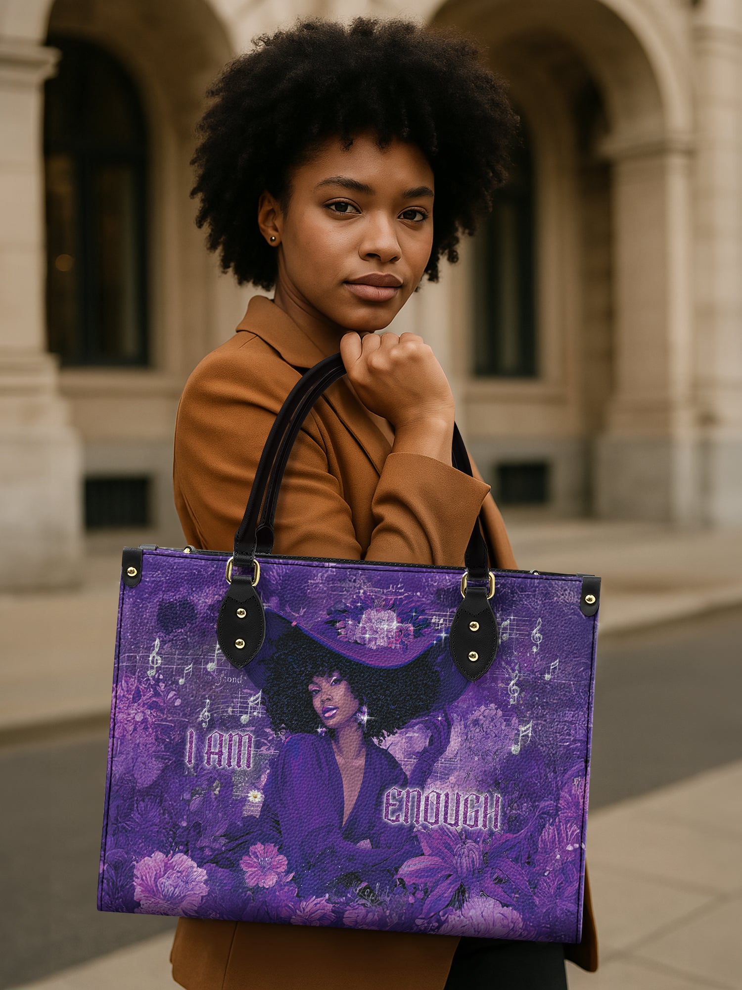 Rhythm of Enough Premium Leather Handbag QR0TD088