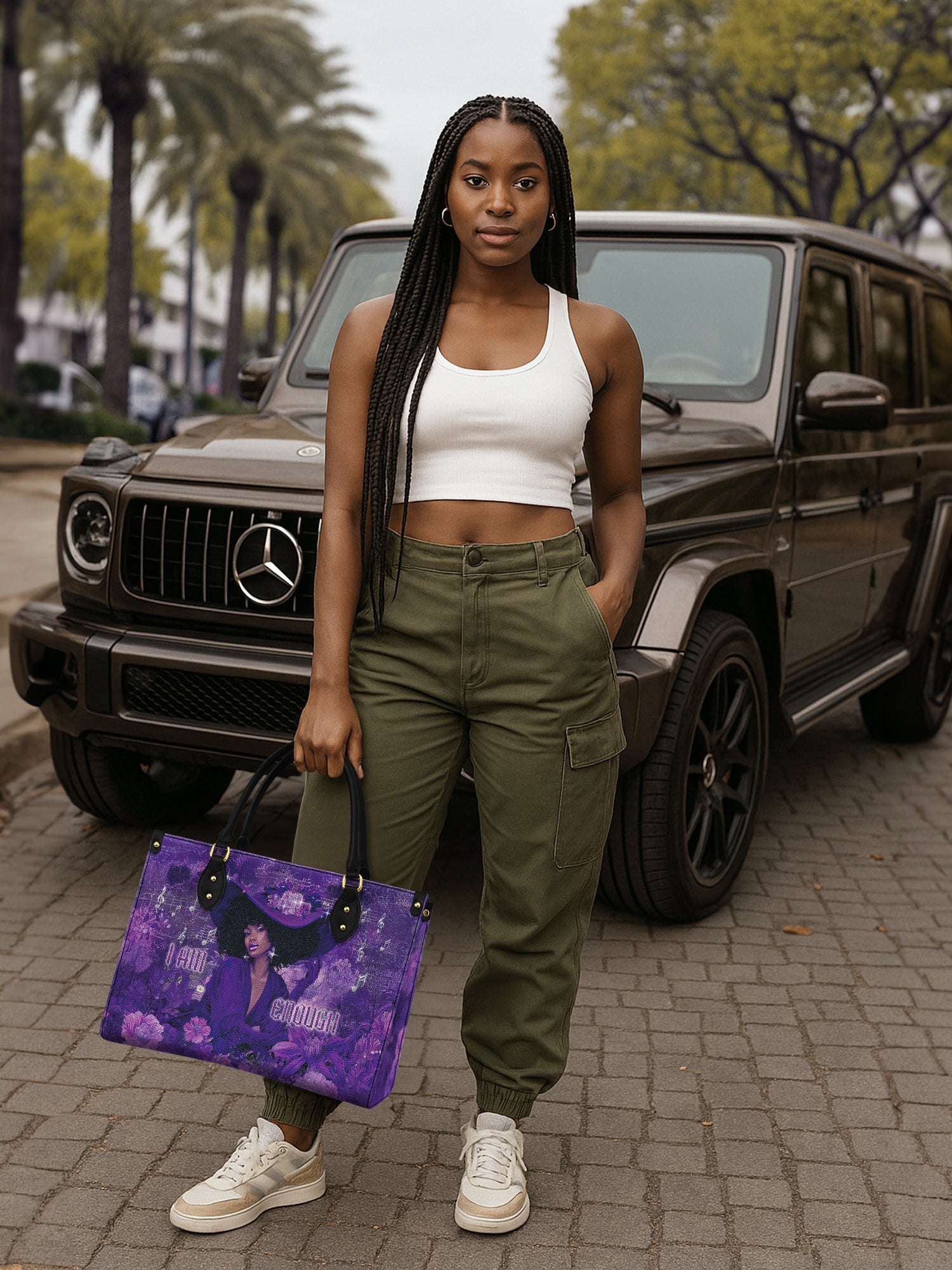 Rhythm of Enough Premium Leather Handbag QR0TD088