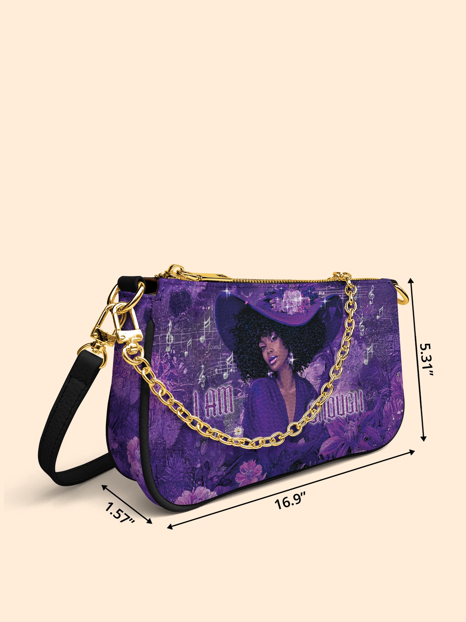 Rhythm of Enough Classic Zip Pochette QR0TD080