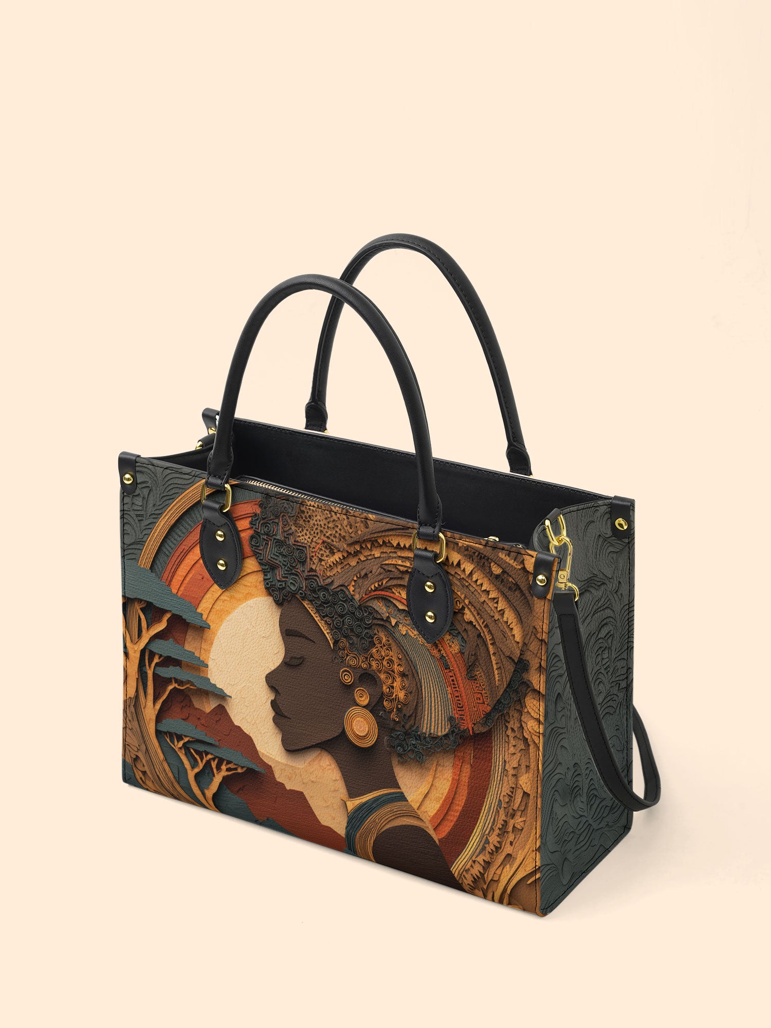 African Queen Essence Premium Leather Handbag QR0TD133