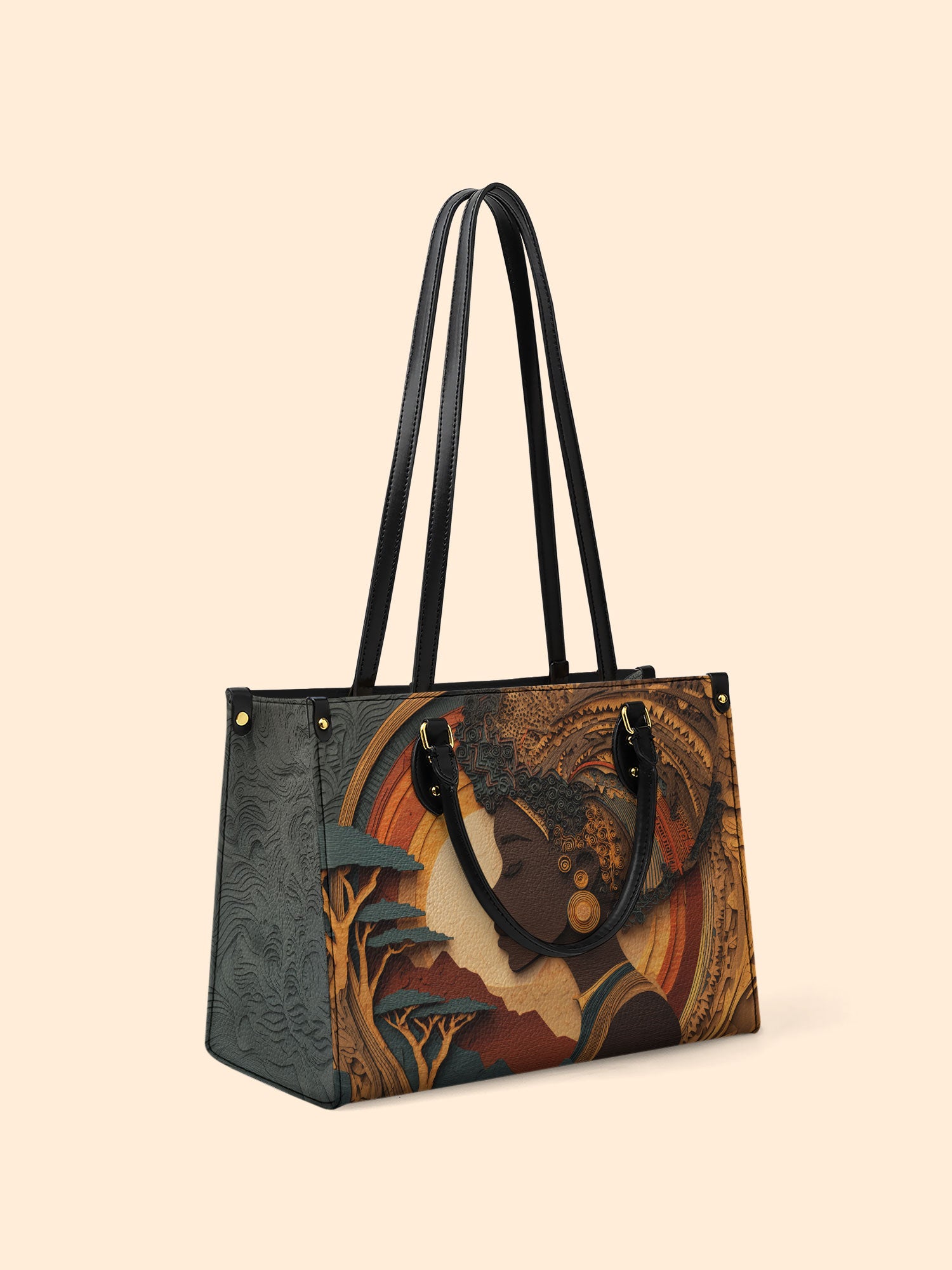 African Queen Essence Premium Leather Handbag QR0TD133