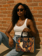 African Queen Essence Premium Leather Handbag QR0TD133