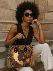African Queen Essence Premium Leather Handbag QR0TD133
