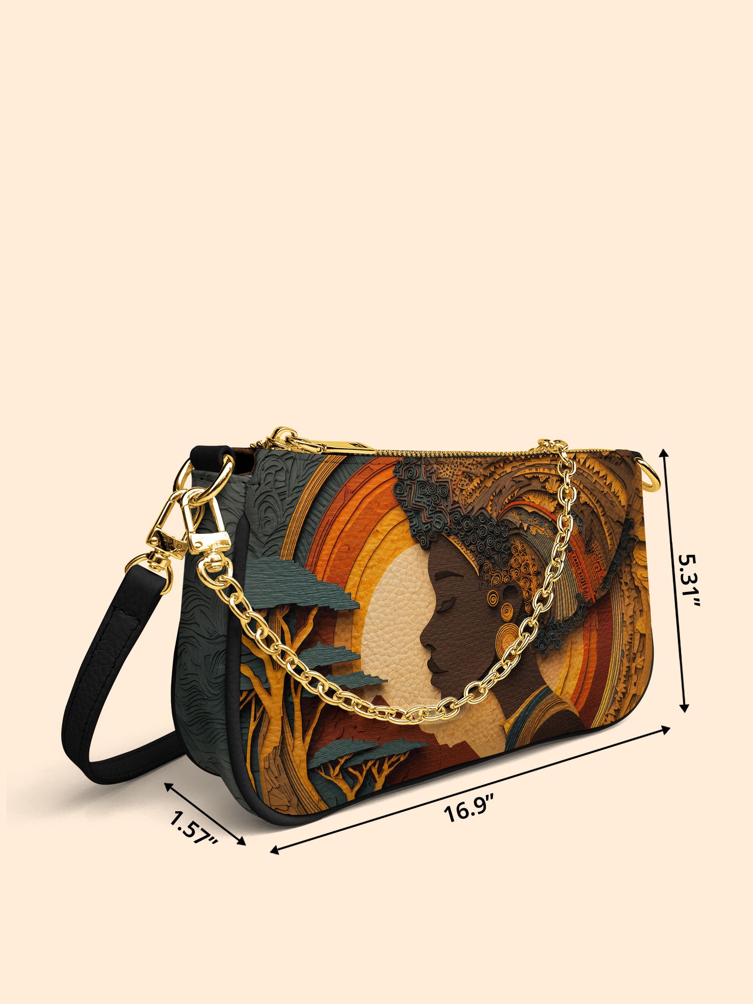 African Queen Essence Classic Zip Pochette QR0TD132