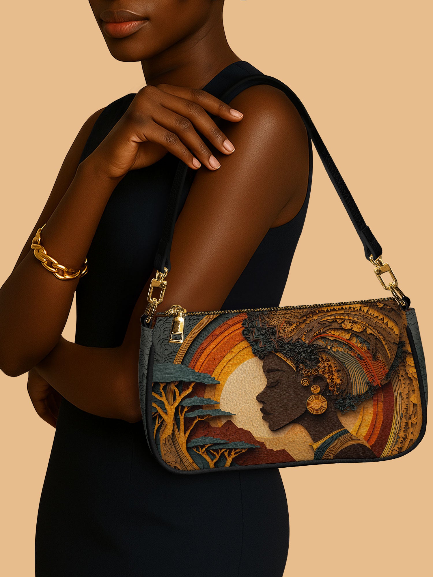 African Queen Essence Classic Zip Pochette QR0TD132