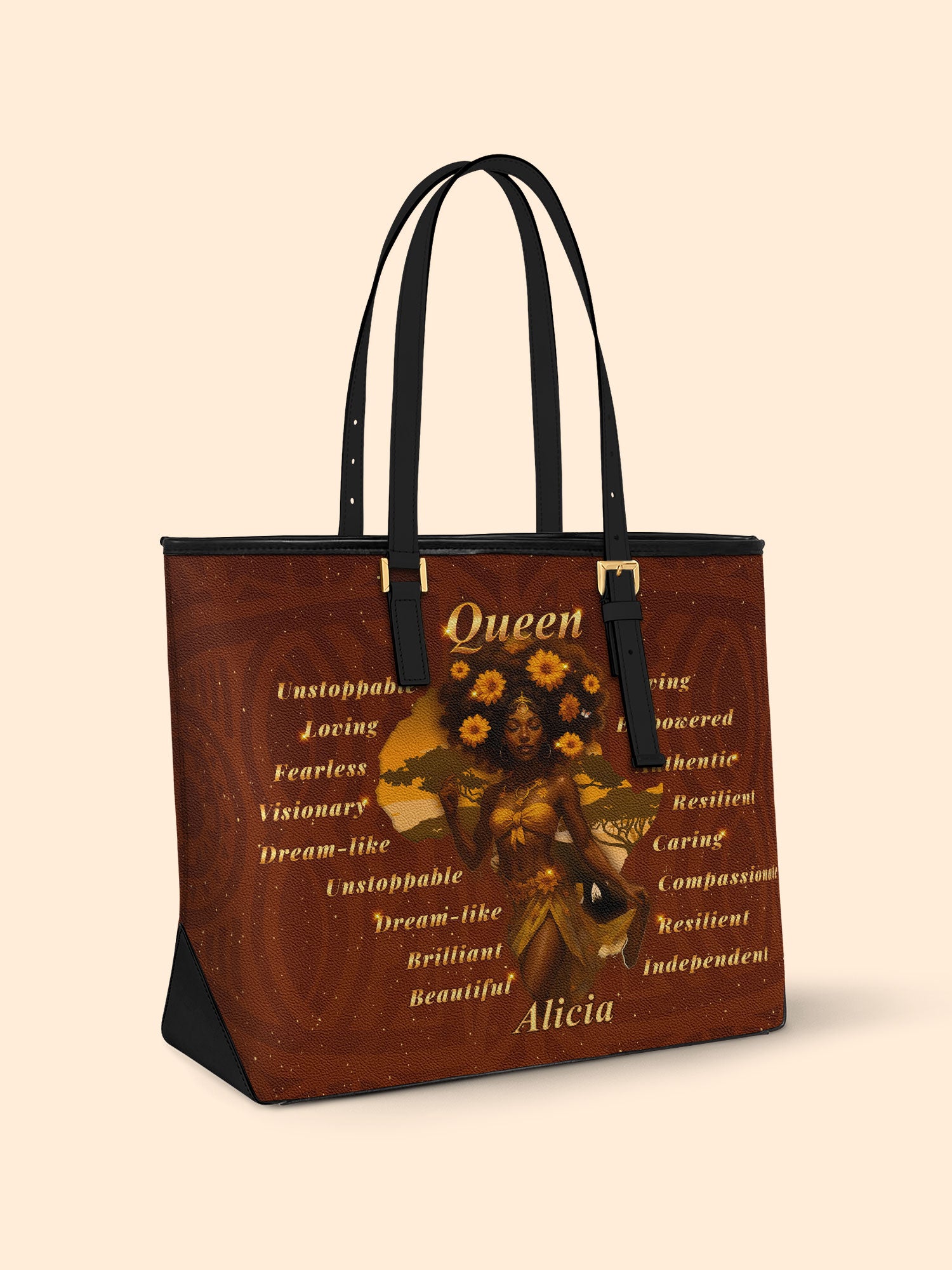 Dancing Queen Sleek Leather Tote