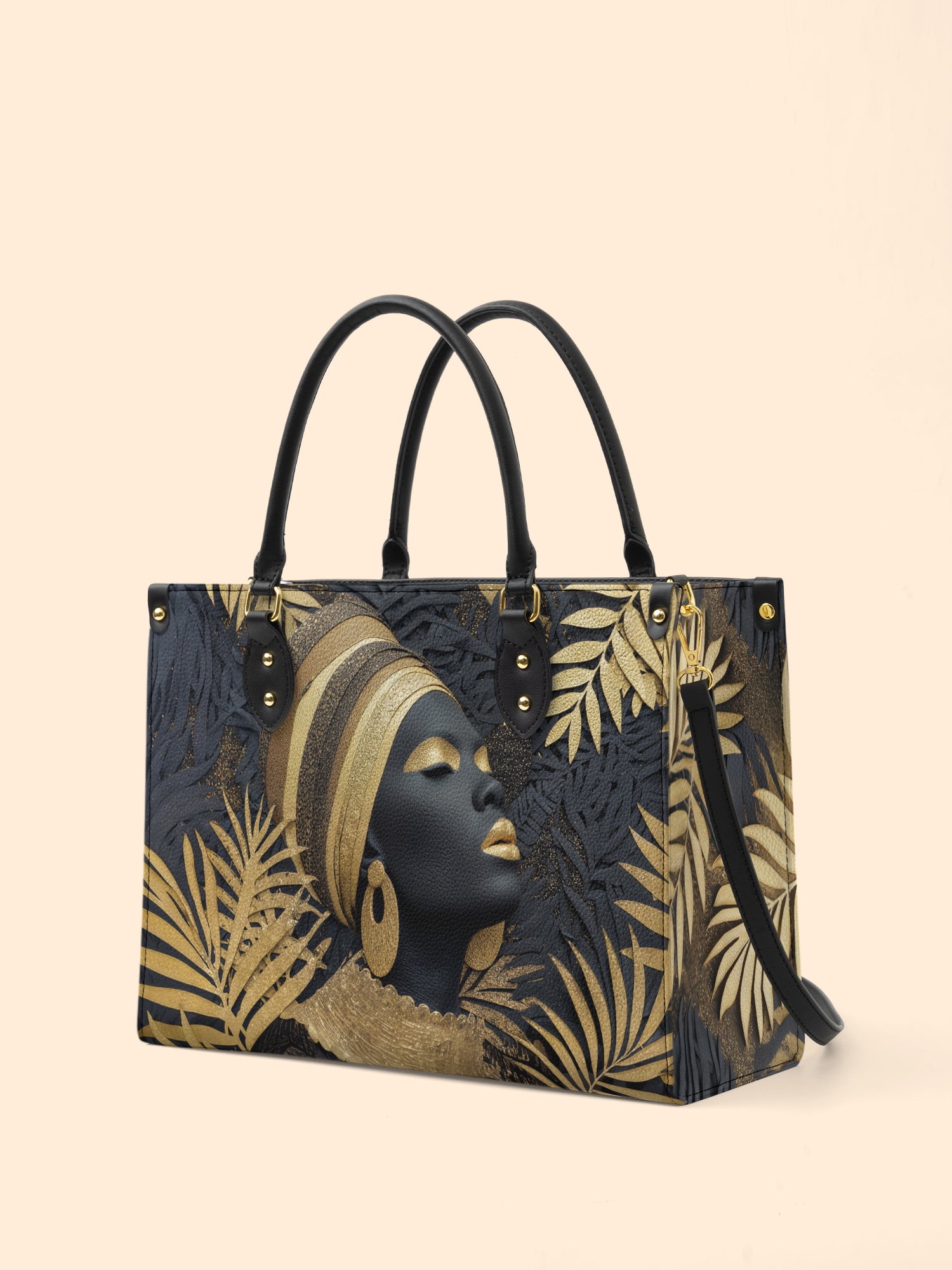 Ebony Majesty Premium Leather Handbag QR0TD121