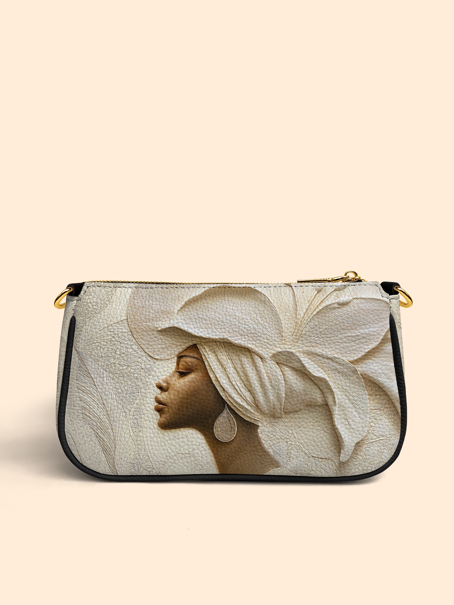 Ivory Blossom Classic Zip Pochette QR0TV068