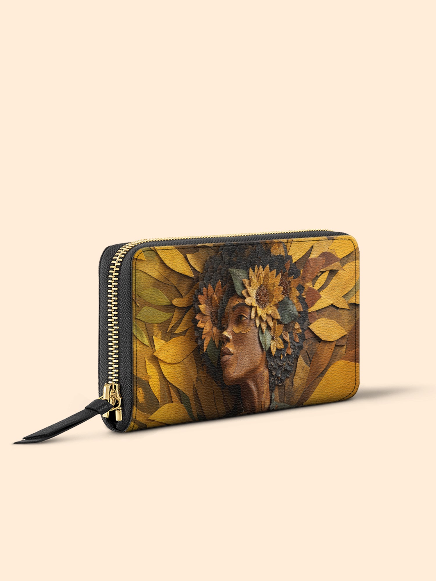 Golden Sunflower Slimline Zippy Wallet QR0TD381