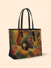 The Jewel Within Sleek Leather Tote