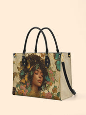 Floral Queen Premium Leather Handbag QR0HH108