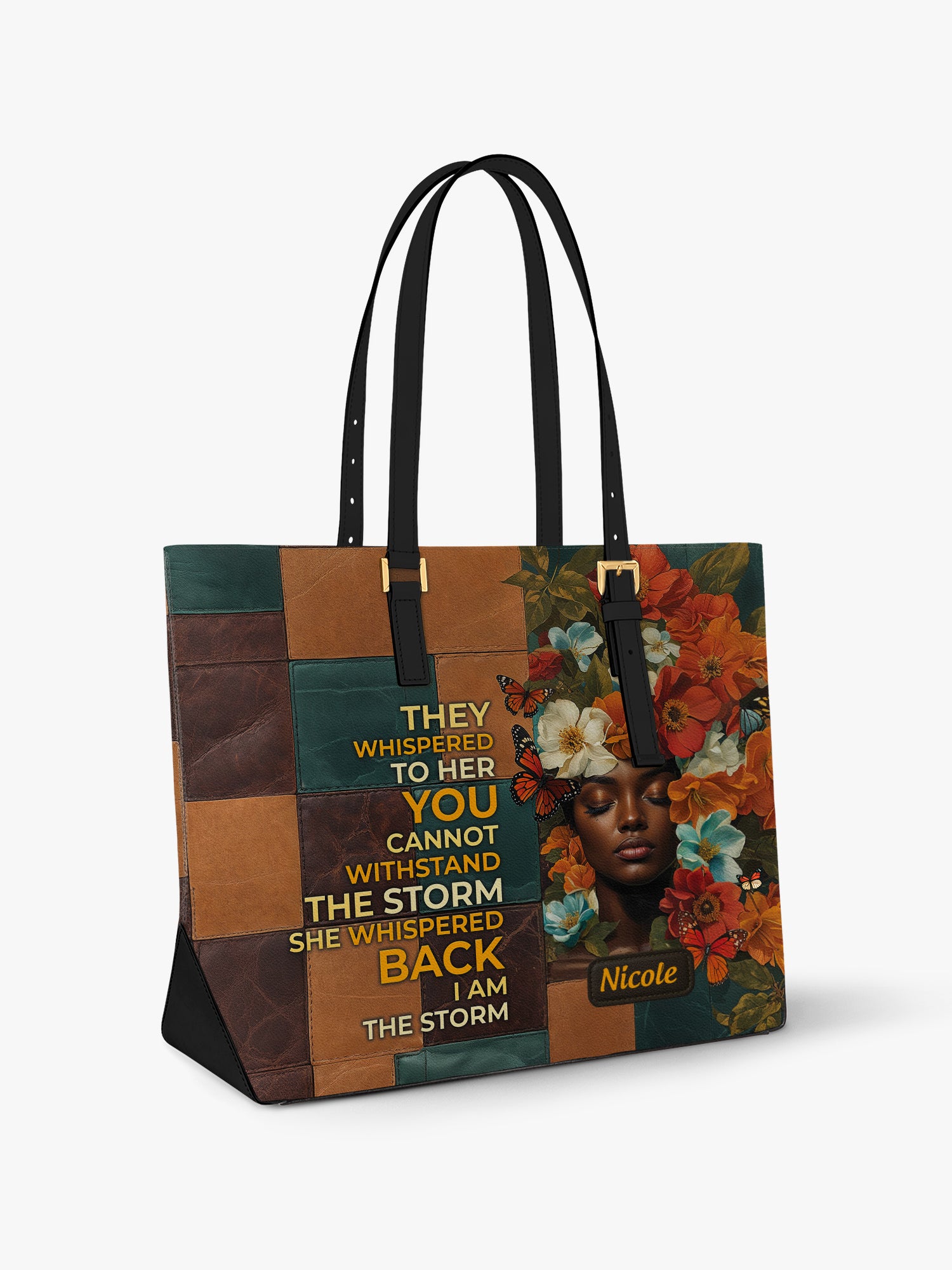Storm Whisper Sleek Leather Tote