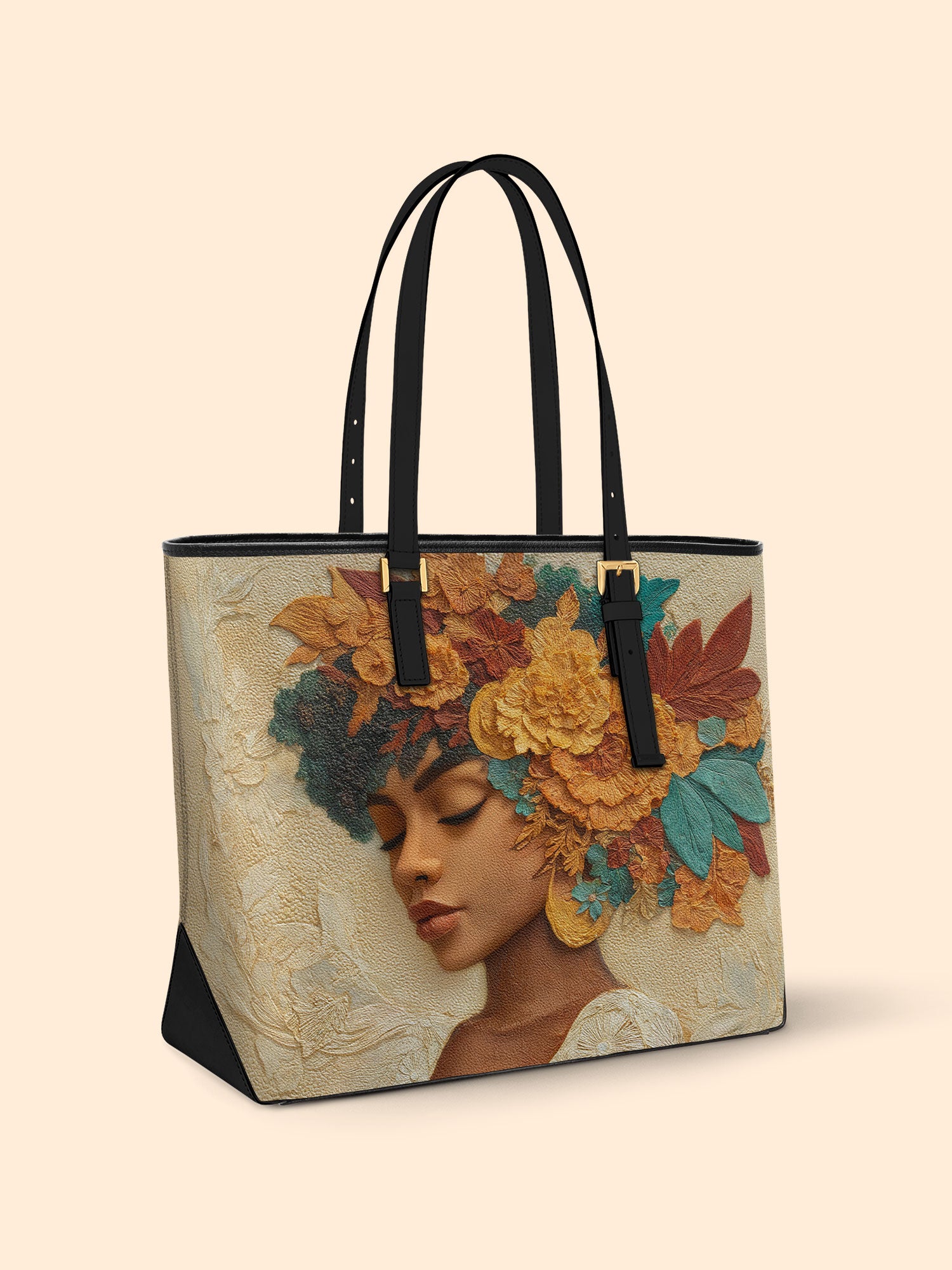 Autumn Radiance Sleek Leather Tote QR0HH084