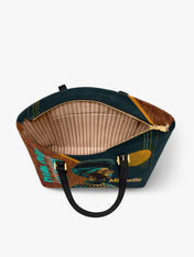 Unapologetically Black Sleek Leather Tote