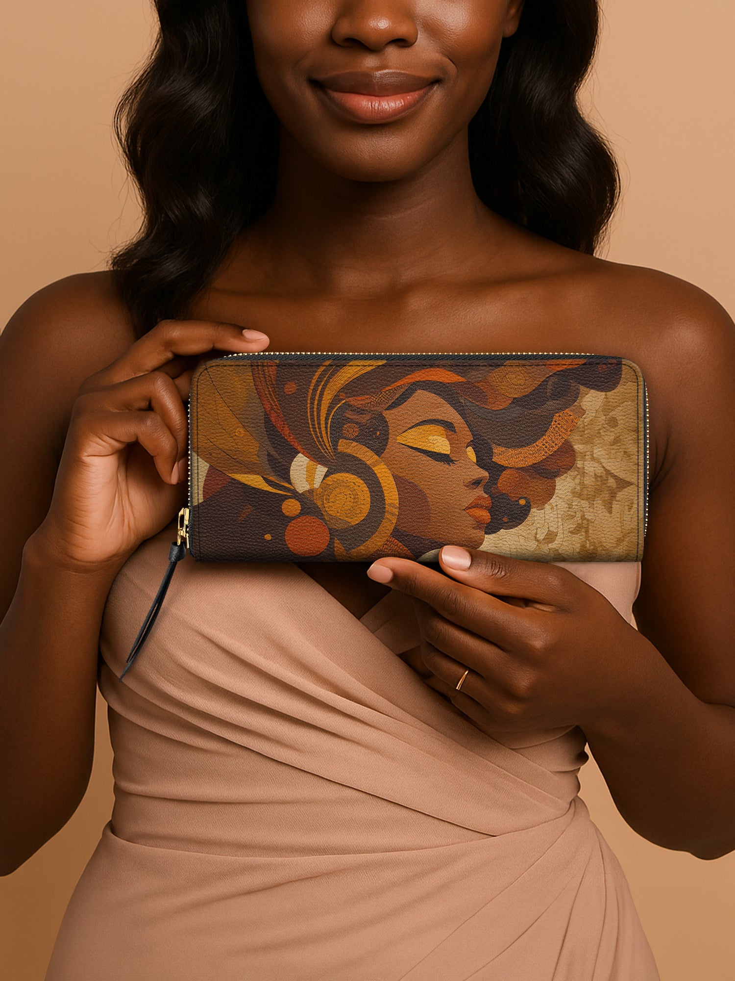 Earthy Goddess Slimline Zippy Wallet QR0HH068