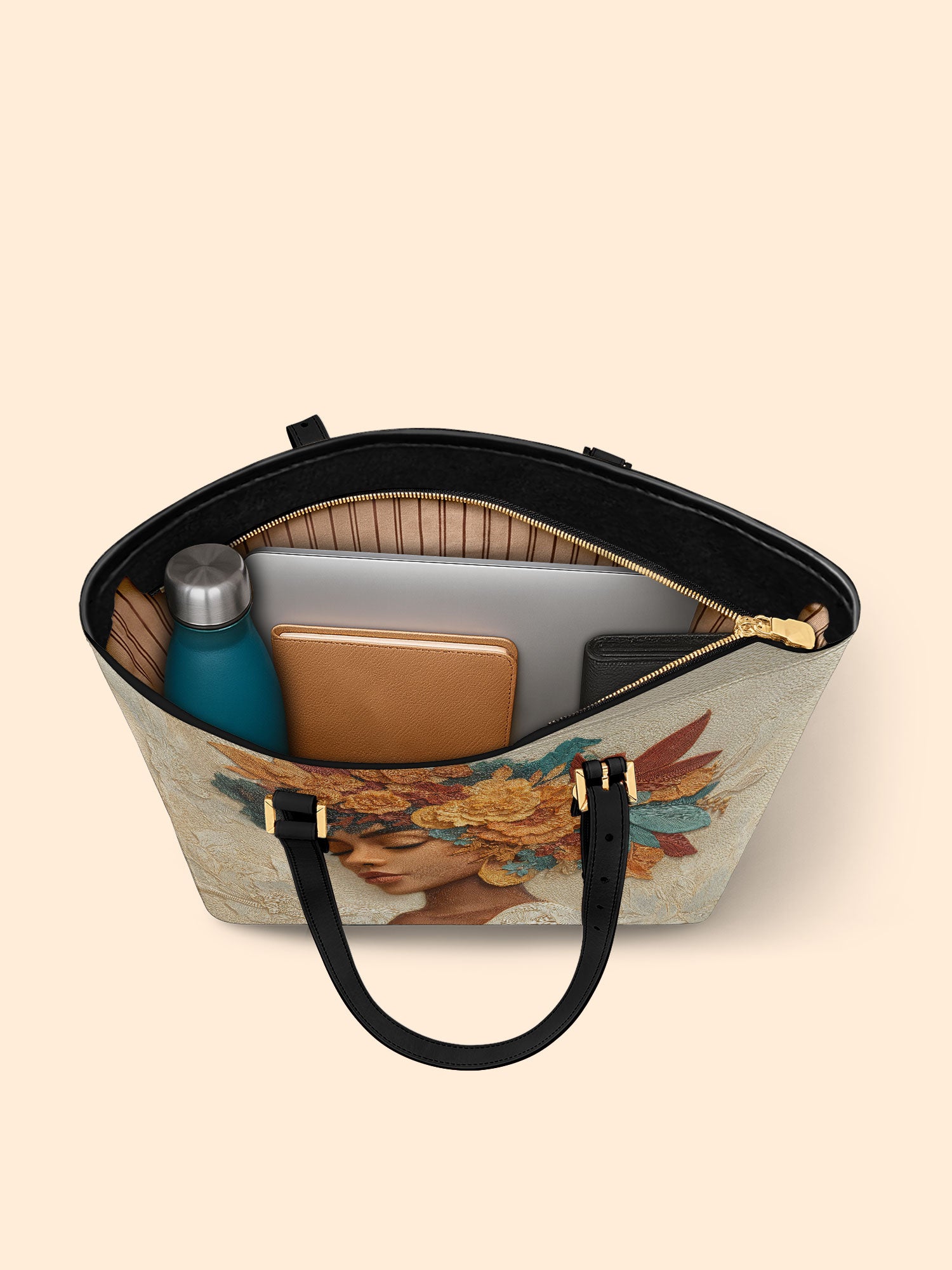 Autumn Radiance Sleek Leather Tote QR0HH084