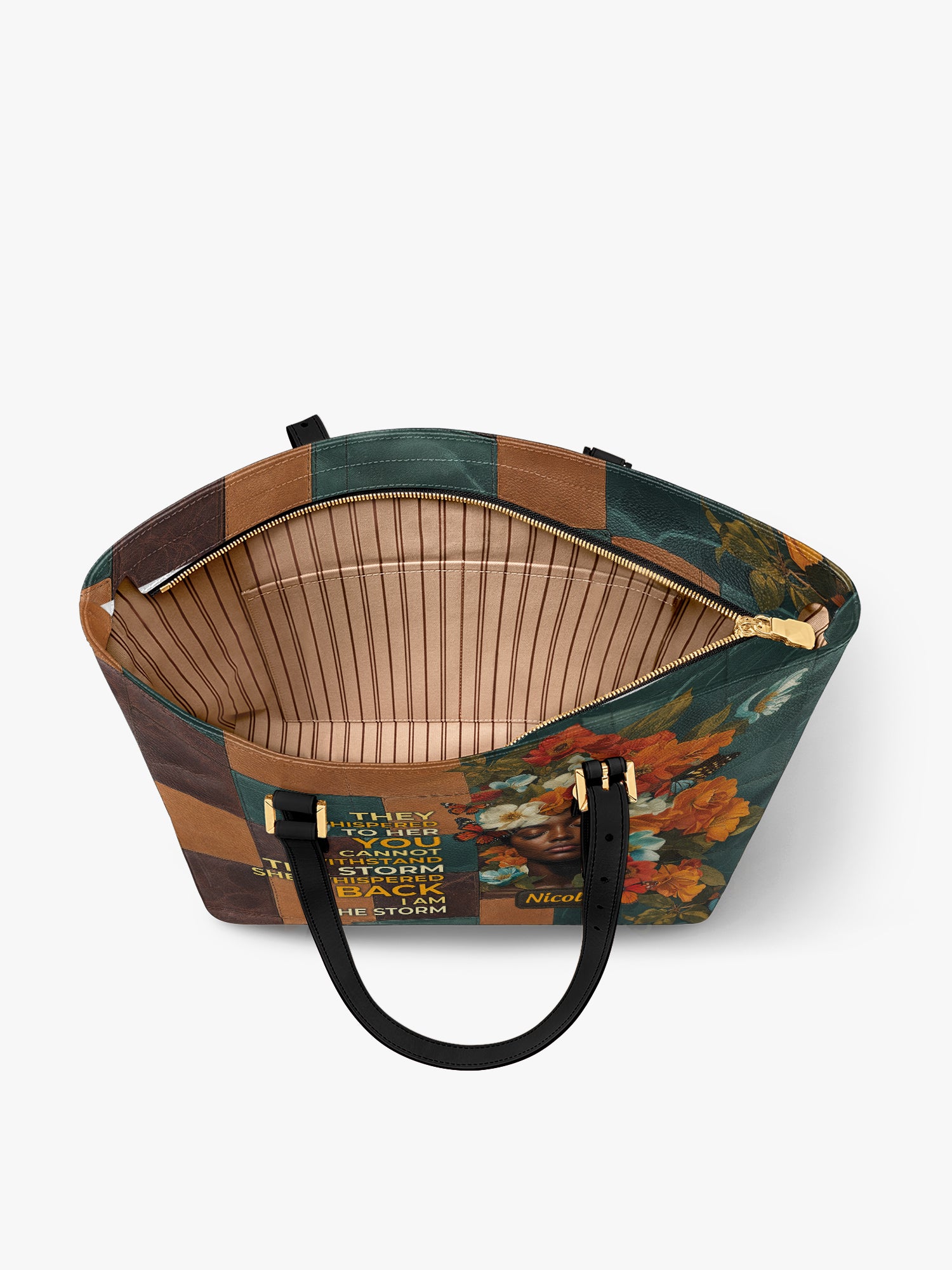 Storm Whisper Sleek Leather Tote