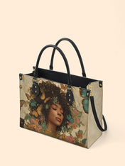 Floral Queen Premium Leather Handbag QR0HH108