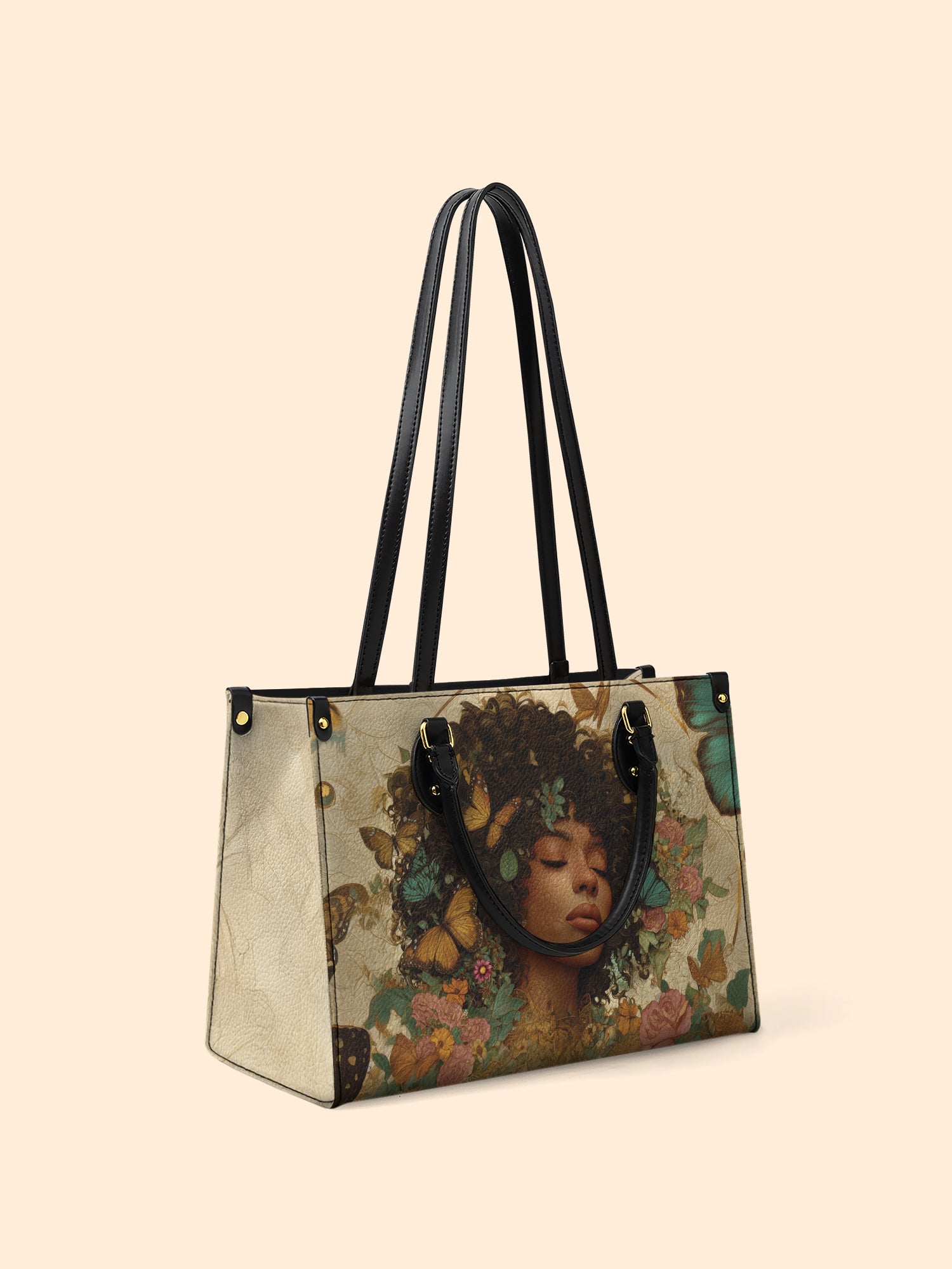 Floral Queen Premium Leather Handbag QR0HH108