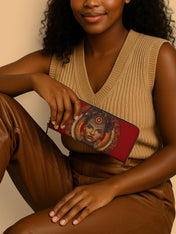 Ebony Aura Slimline Zippy Wallet QR0XD009