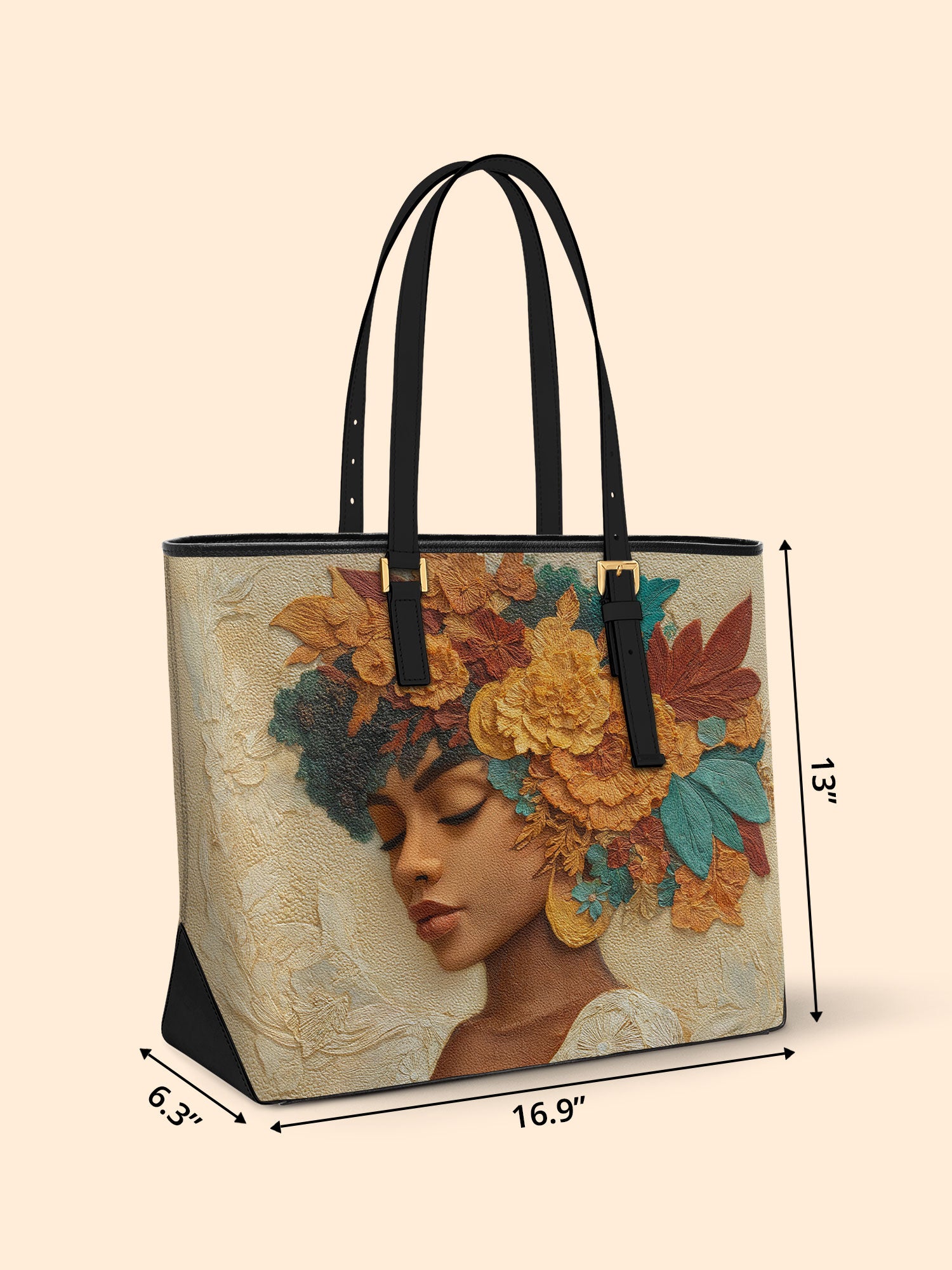 Autumn Radiance Sleek Leather Tote QR0HH084