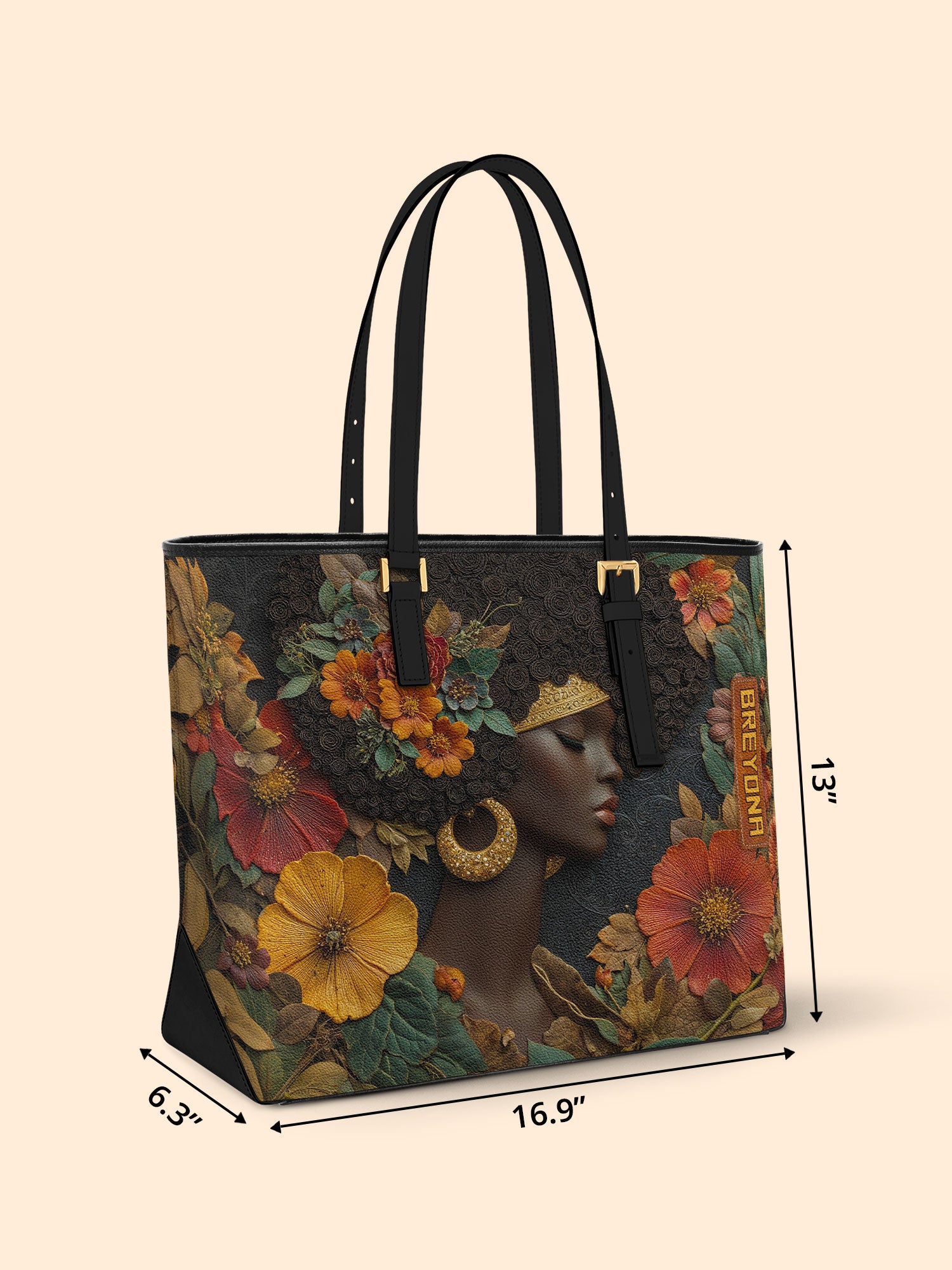 Ember Grace Sleek Leather Tote