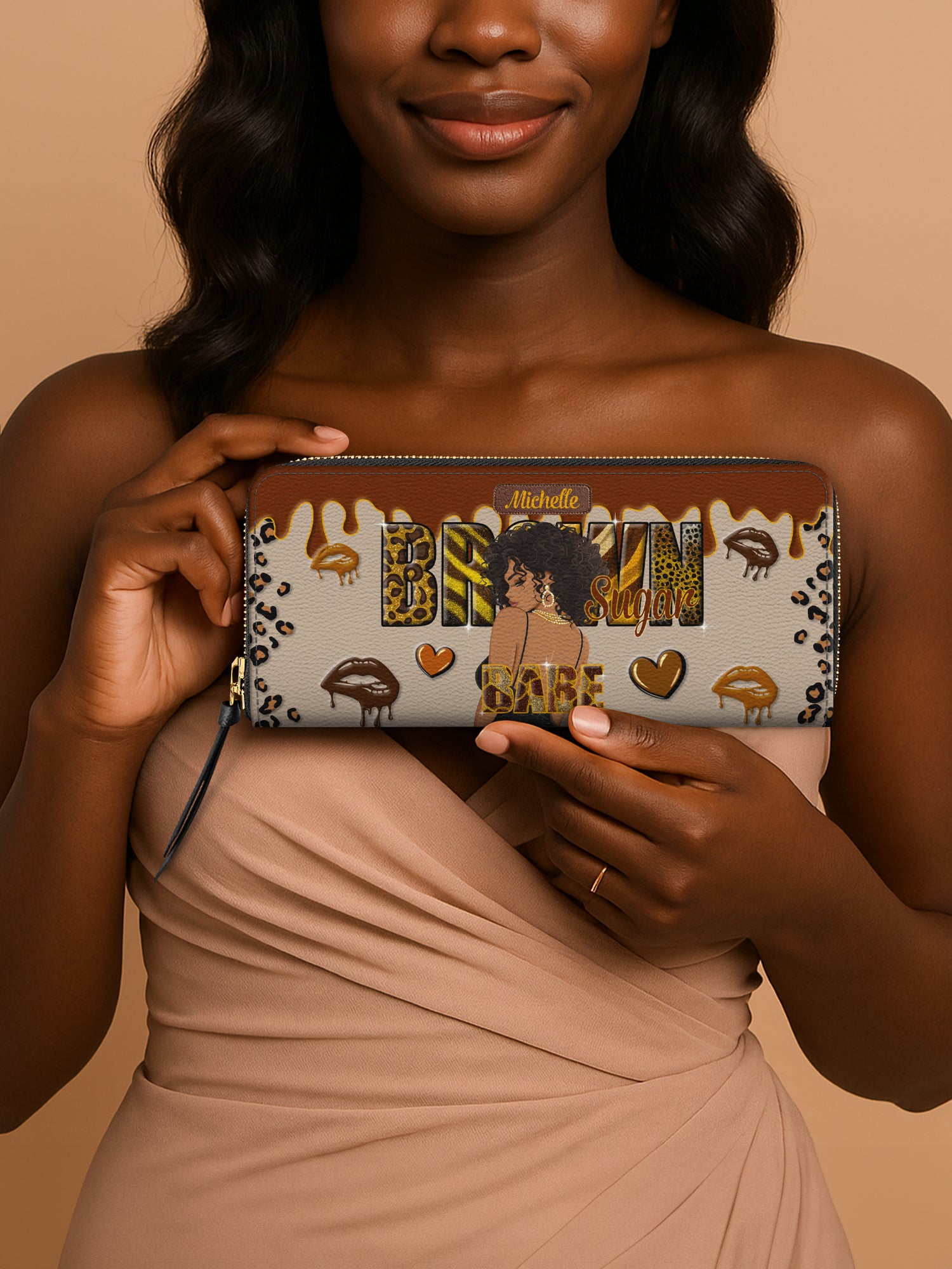 Brown Sugar Slimline Zippy Wallet