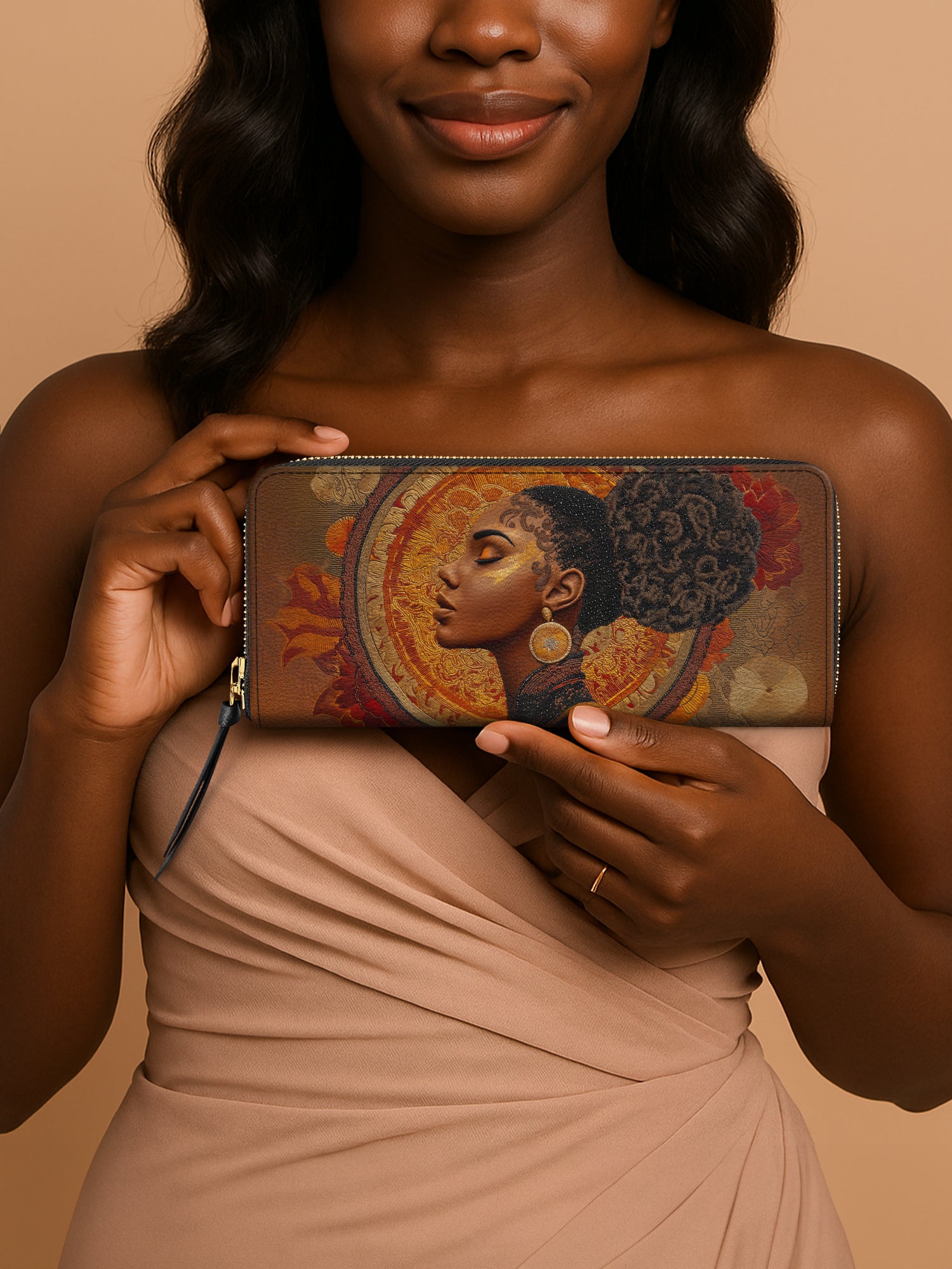 Mocha Sage Slimline Zippy Wallet QR0XD015