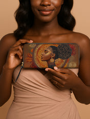 Mocha Sage Slimline Zippy Wallet QR0XD015