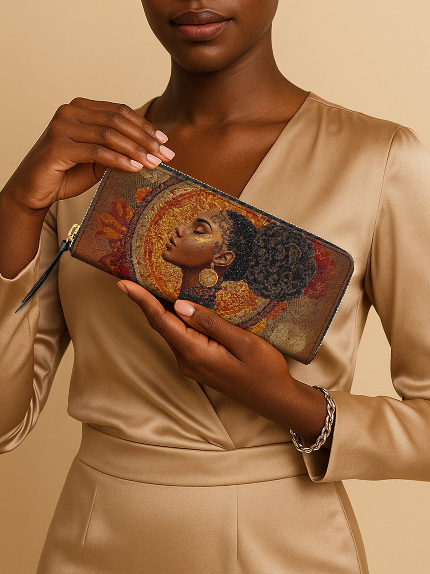 Mocha Sage Slimline Zippy Wallet QR0XD015