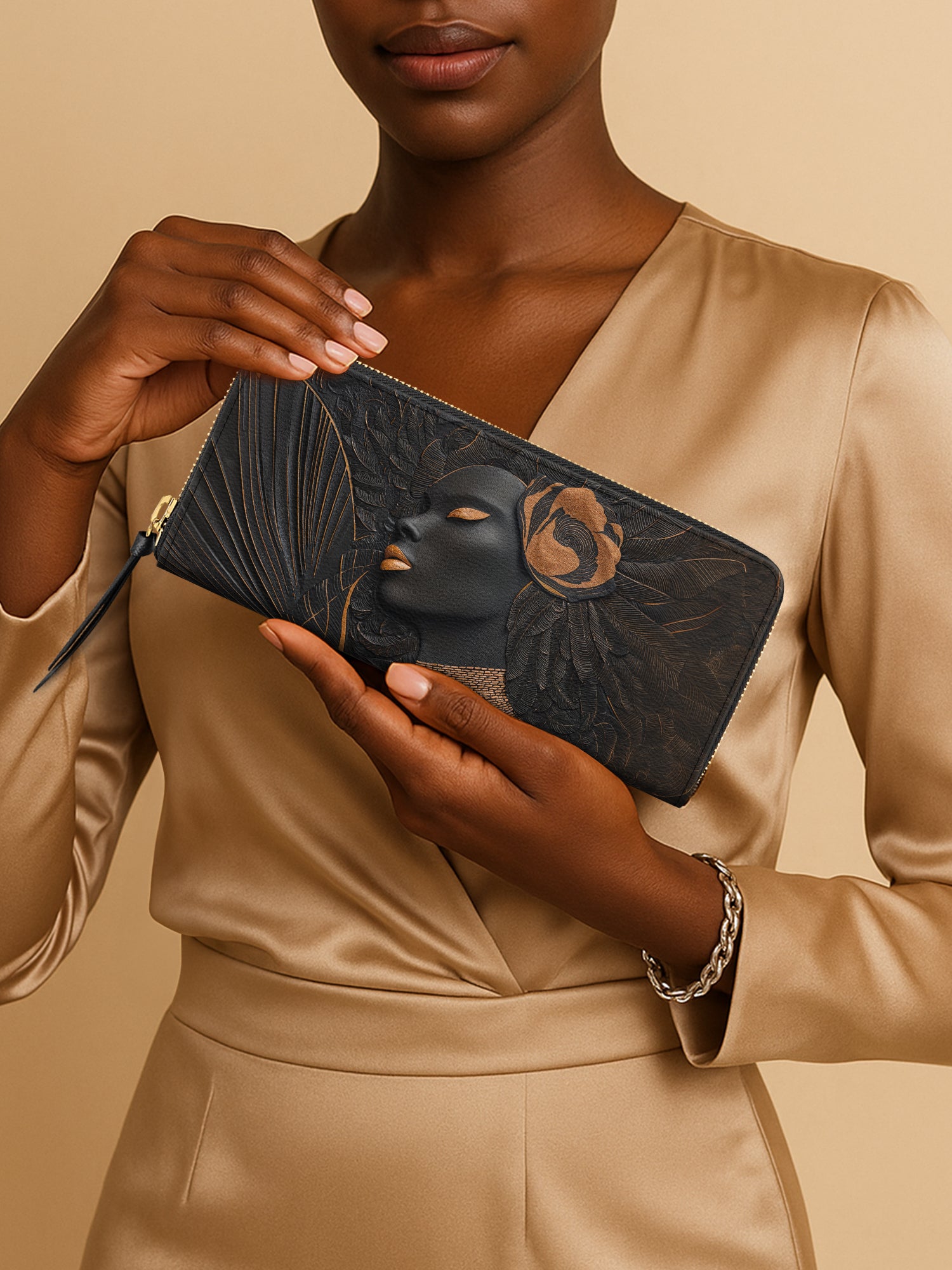 Verdant Glow Slimline Zippy Wallet QR0TD296