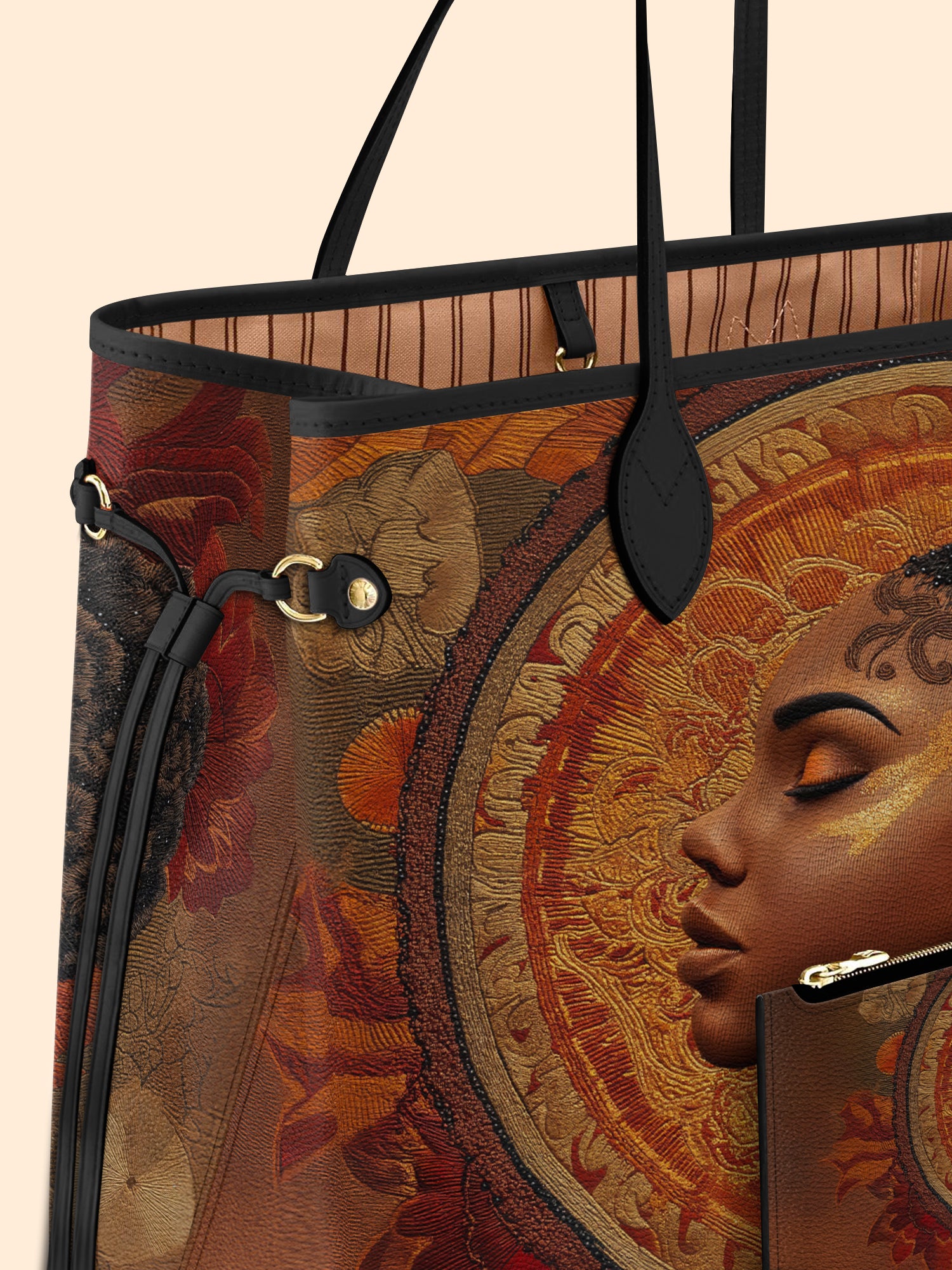 Mocha Sage Classic Shopper Tote QR0XD012