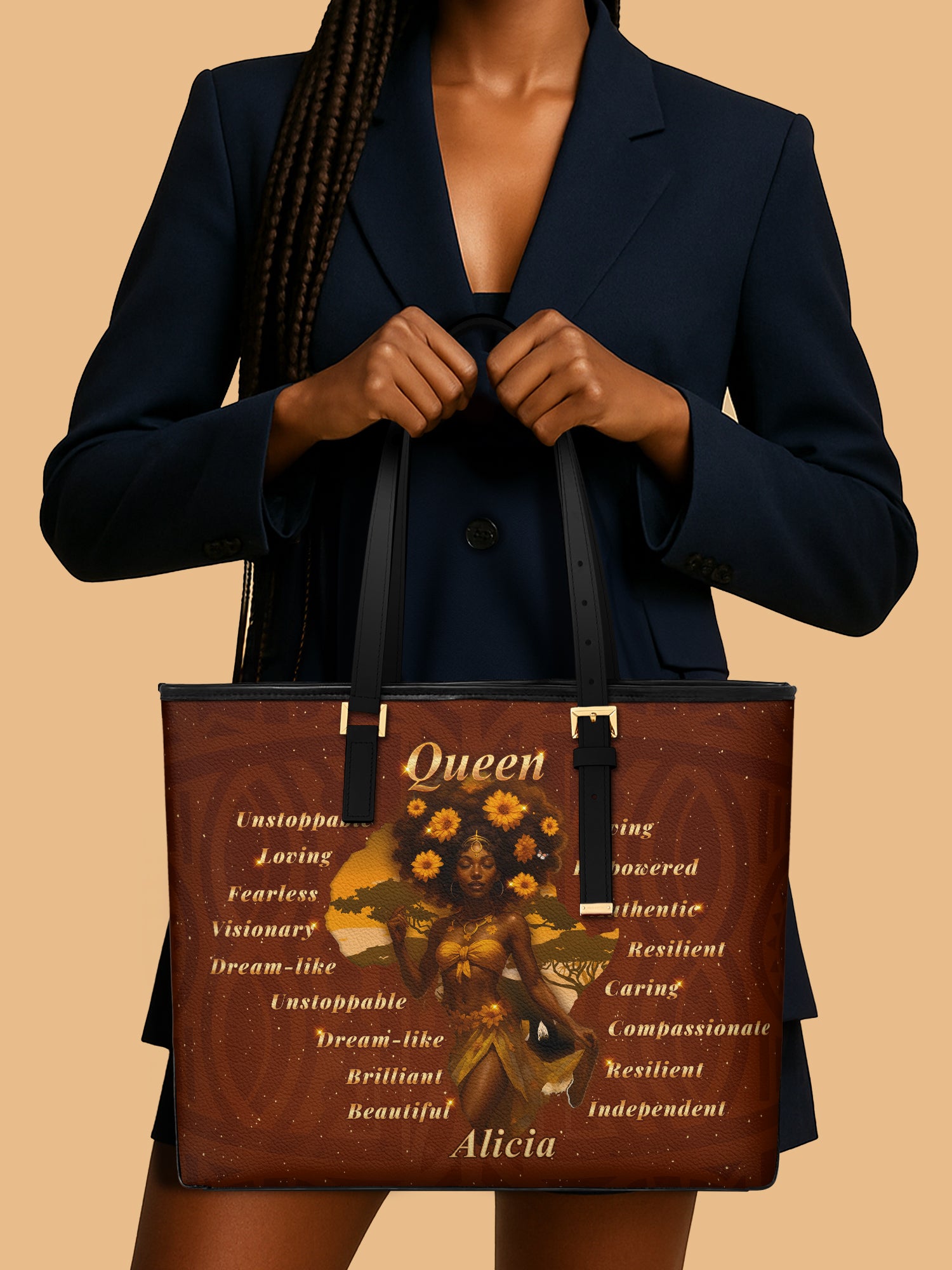 Dancing Queen Sleek Leather Tote