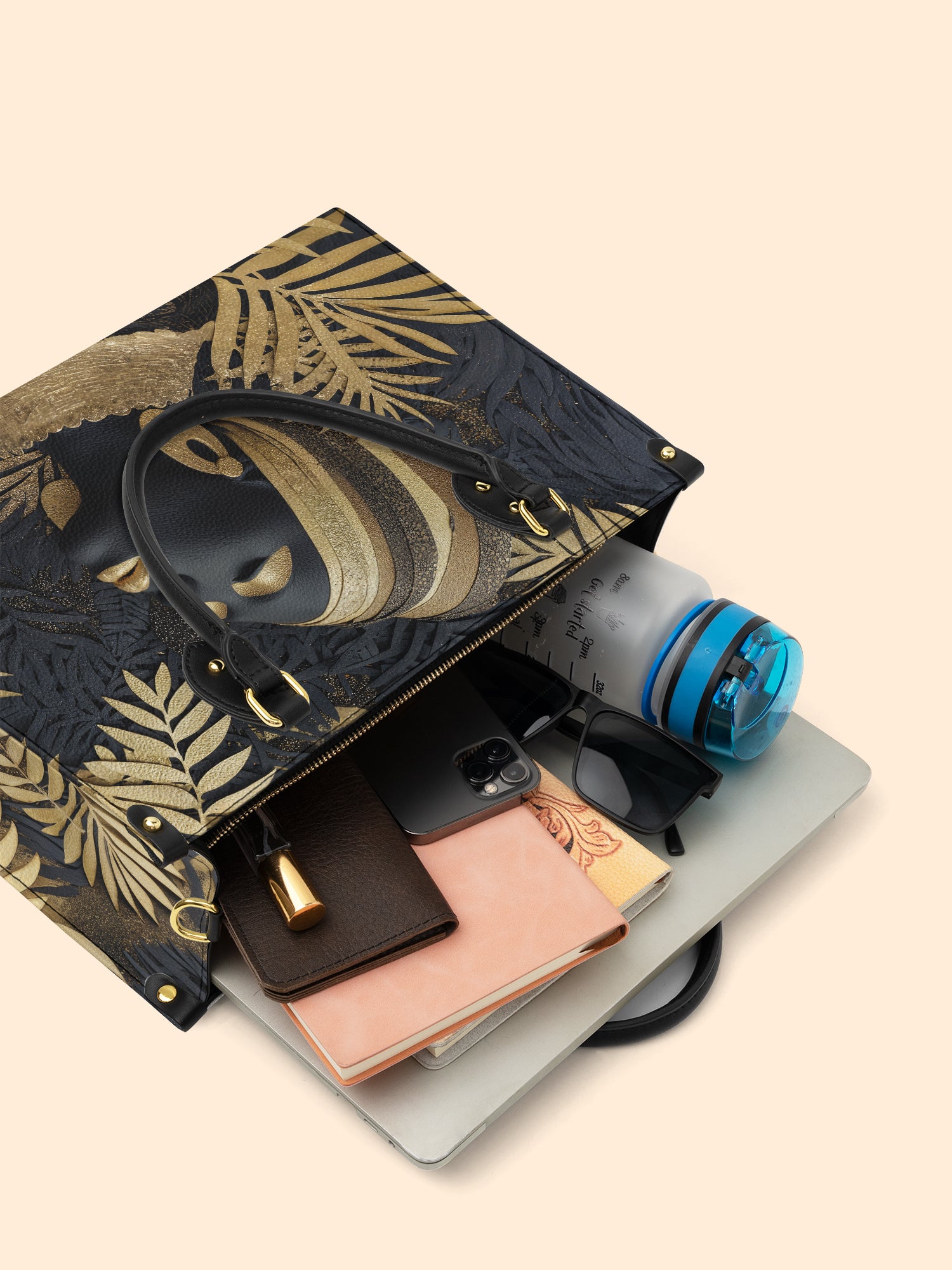 Ebony Majesty Premium Leather Handbag QR0TD121