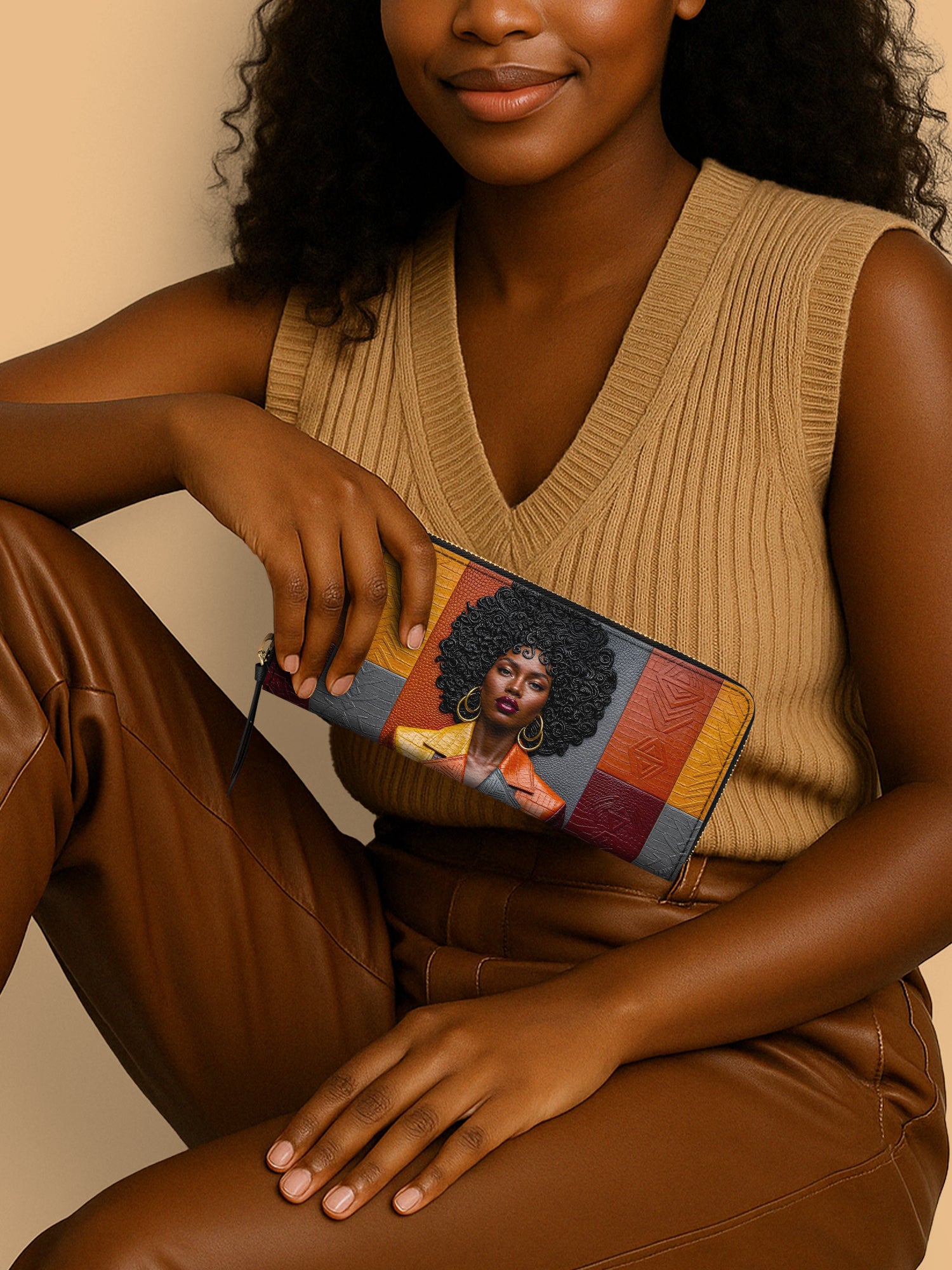 Coded Skin Slimline Zippy Wallet QR0XD022