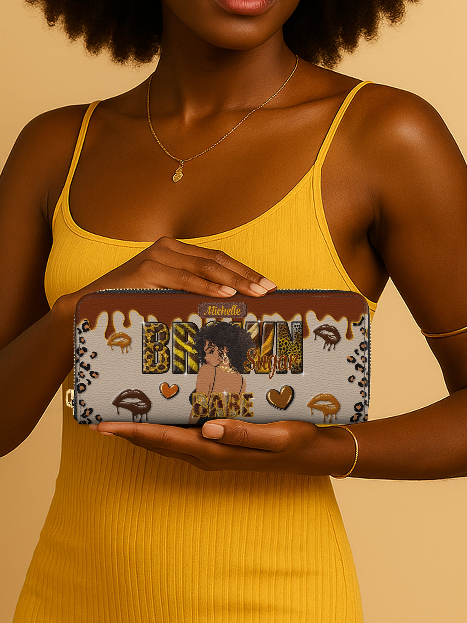 Brown Sugar Slimline Zippy Wallet