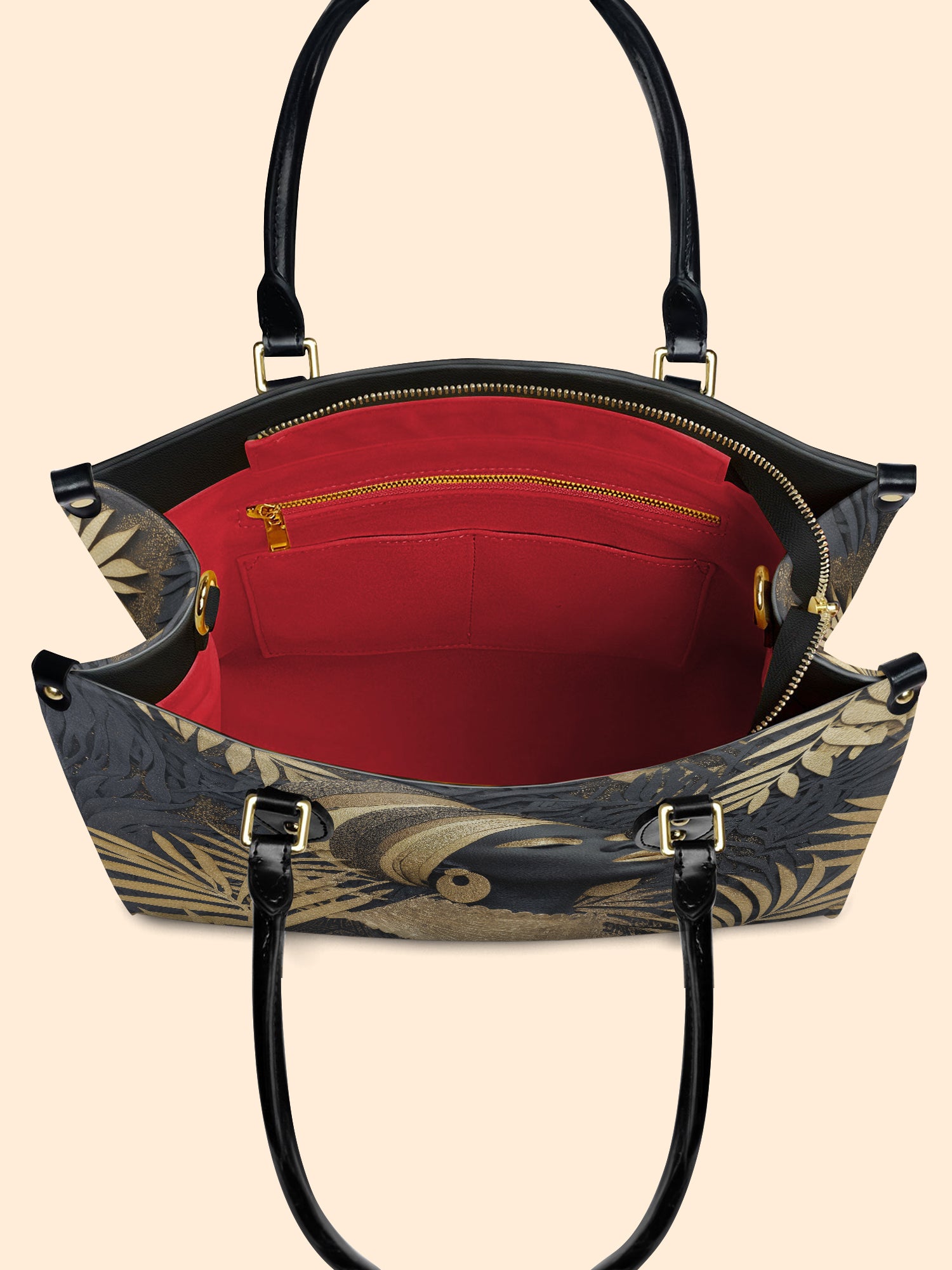 Ebony Majesty Premium Leather Handbag QR0TD121