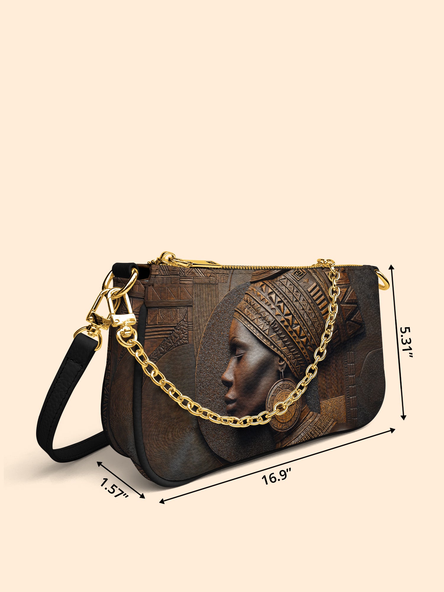 Bronze Serenity Classic Zip Pochette QR0TV079