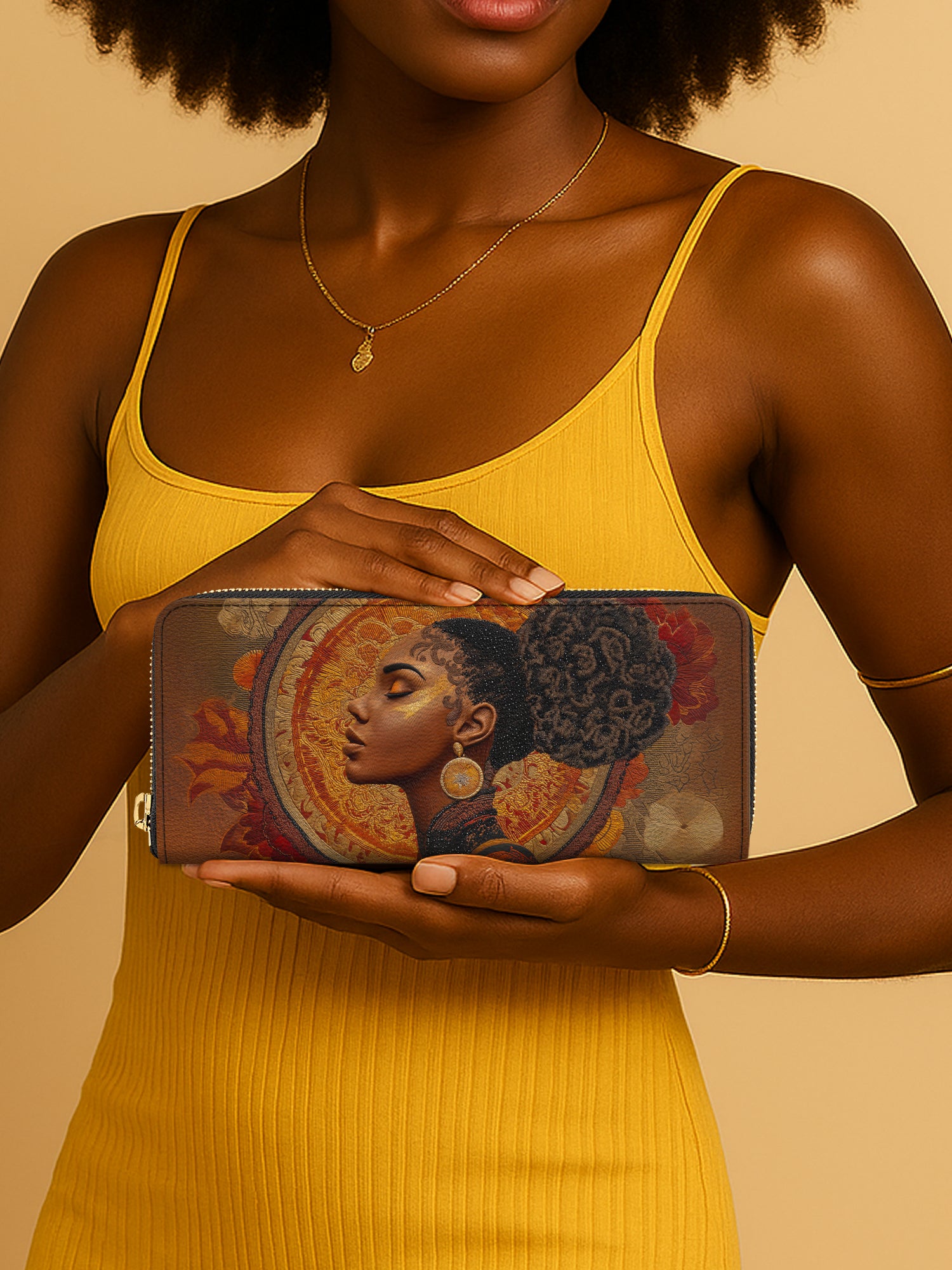 Mocha Sage Slimline Zippy Wallet QR0XD015