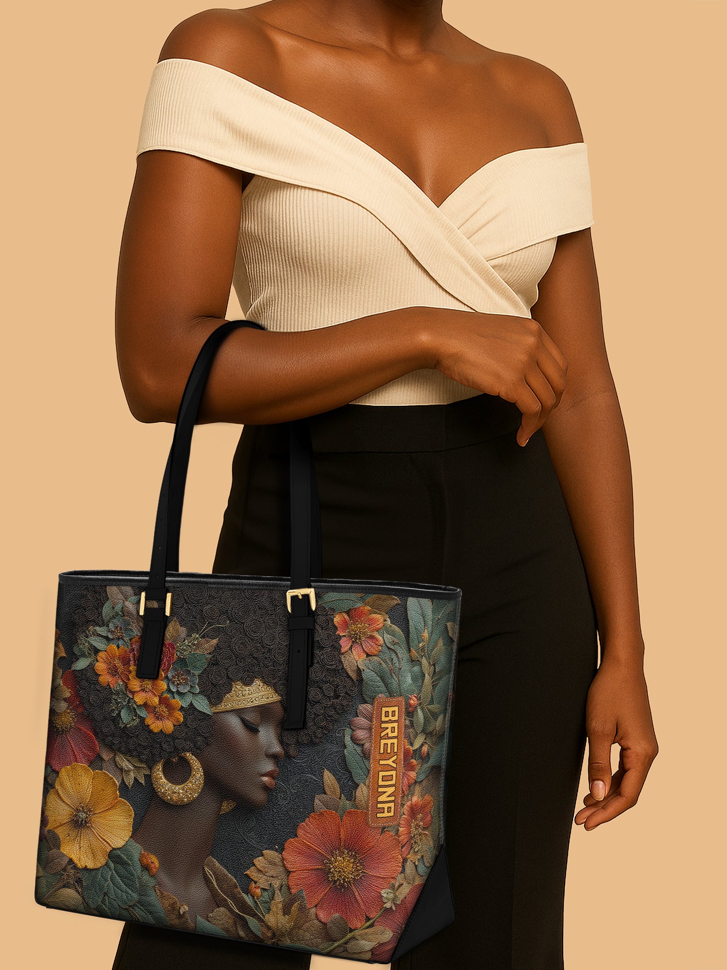 Ember Grace Sleek Leather Tote