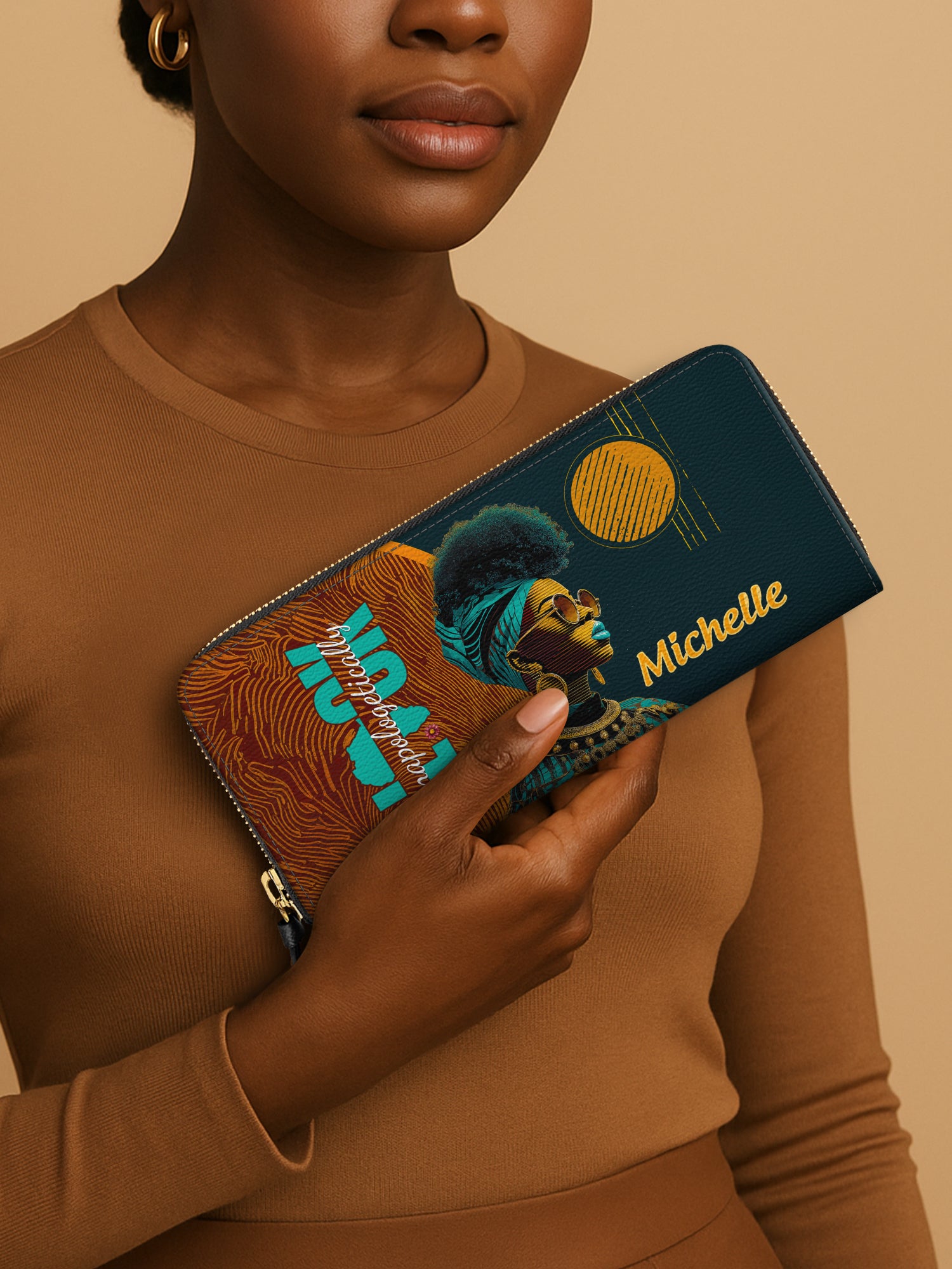 Unapologetically Black Slimline Zippy Wallet