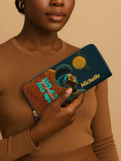 Unapologetically Black Slimline Zippy Wallet