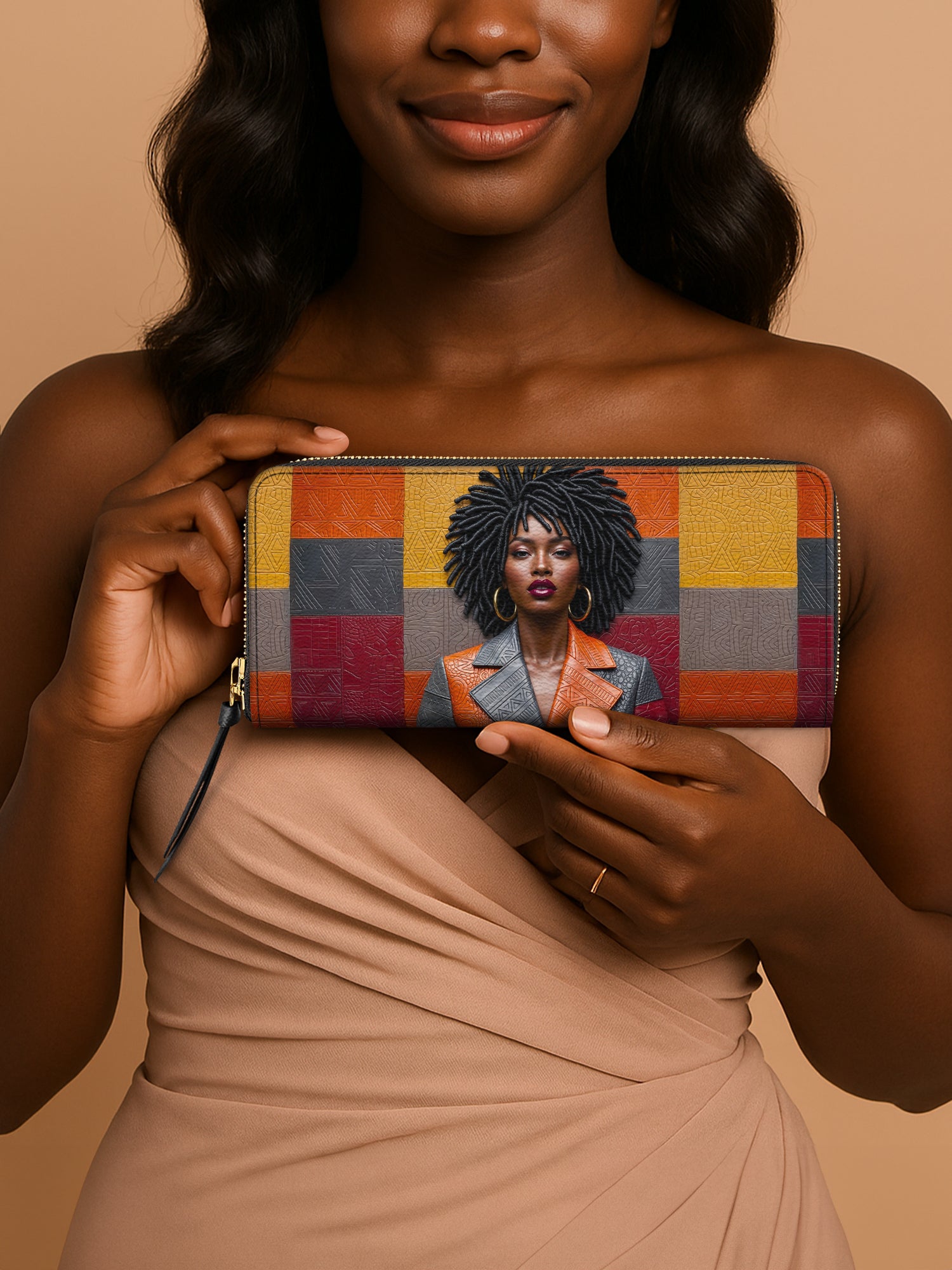 Pattern Code Slimline Zippy Wallet QR0XD021